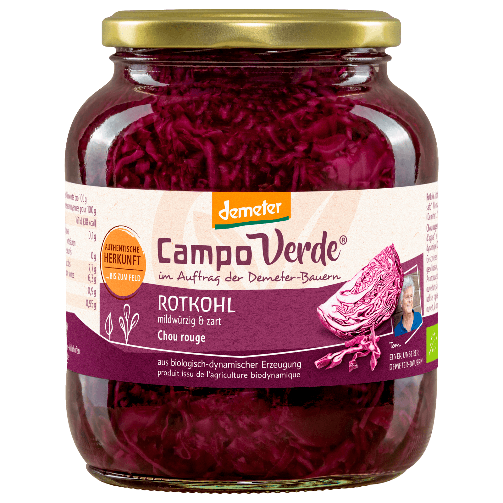 Campo Verde Bio Demeter Delikatess Rotkohl 550g