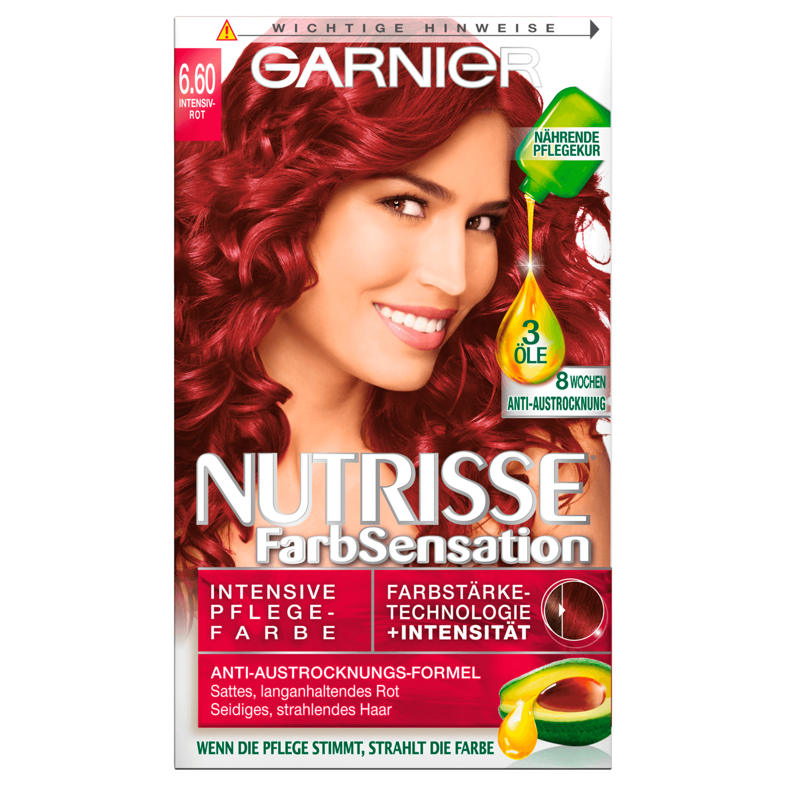 Garnier Nutrisse Farbsensation Rot 6.60 Intensivrot bei REWE online  bestellen!