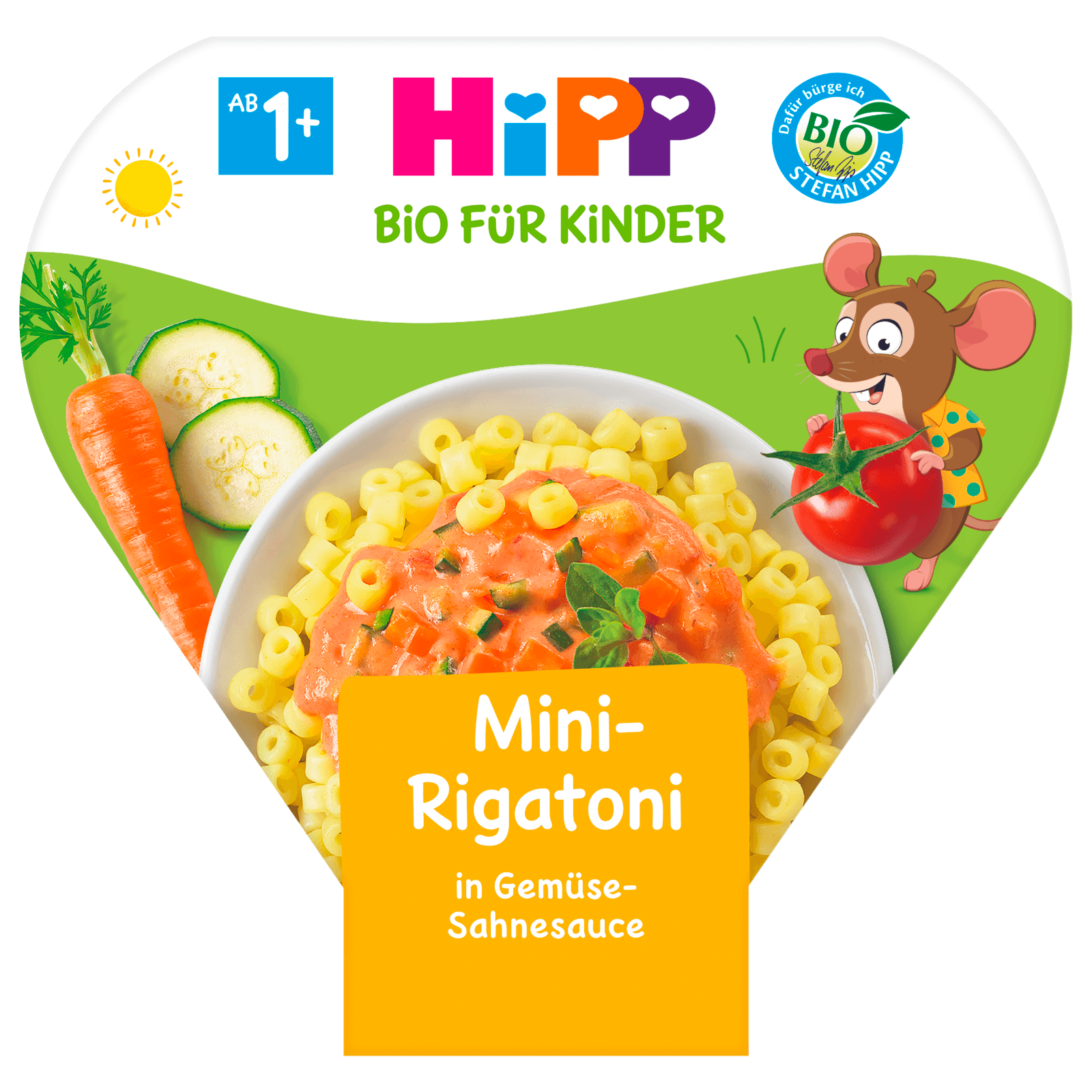Hipp Bio Mini-Rigatoni in Gemüse-Sahnesauce 250g