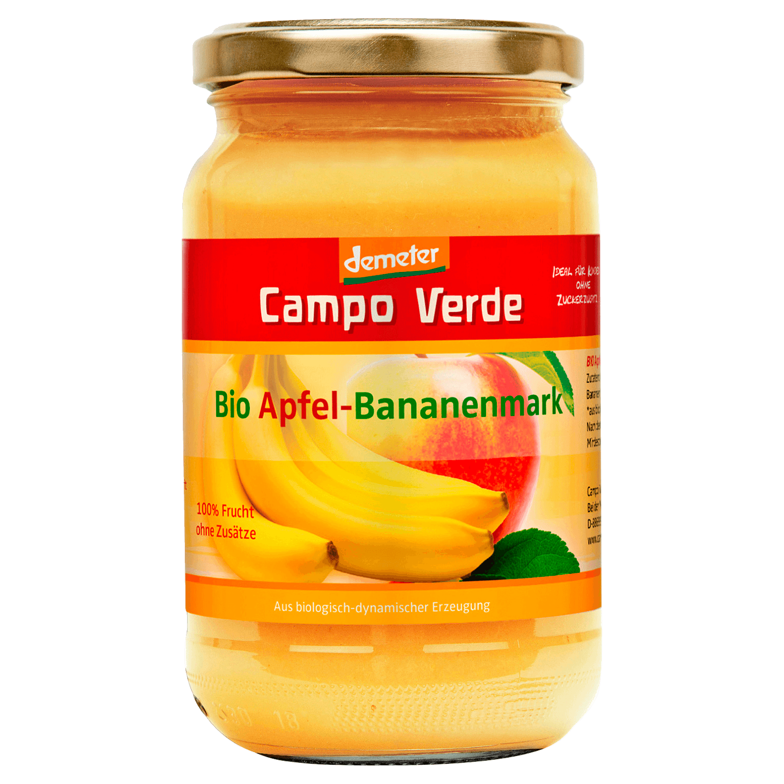 Campo Verde Bio Demeter Apfel-Bananenmark 360g