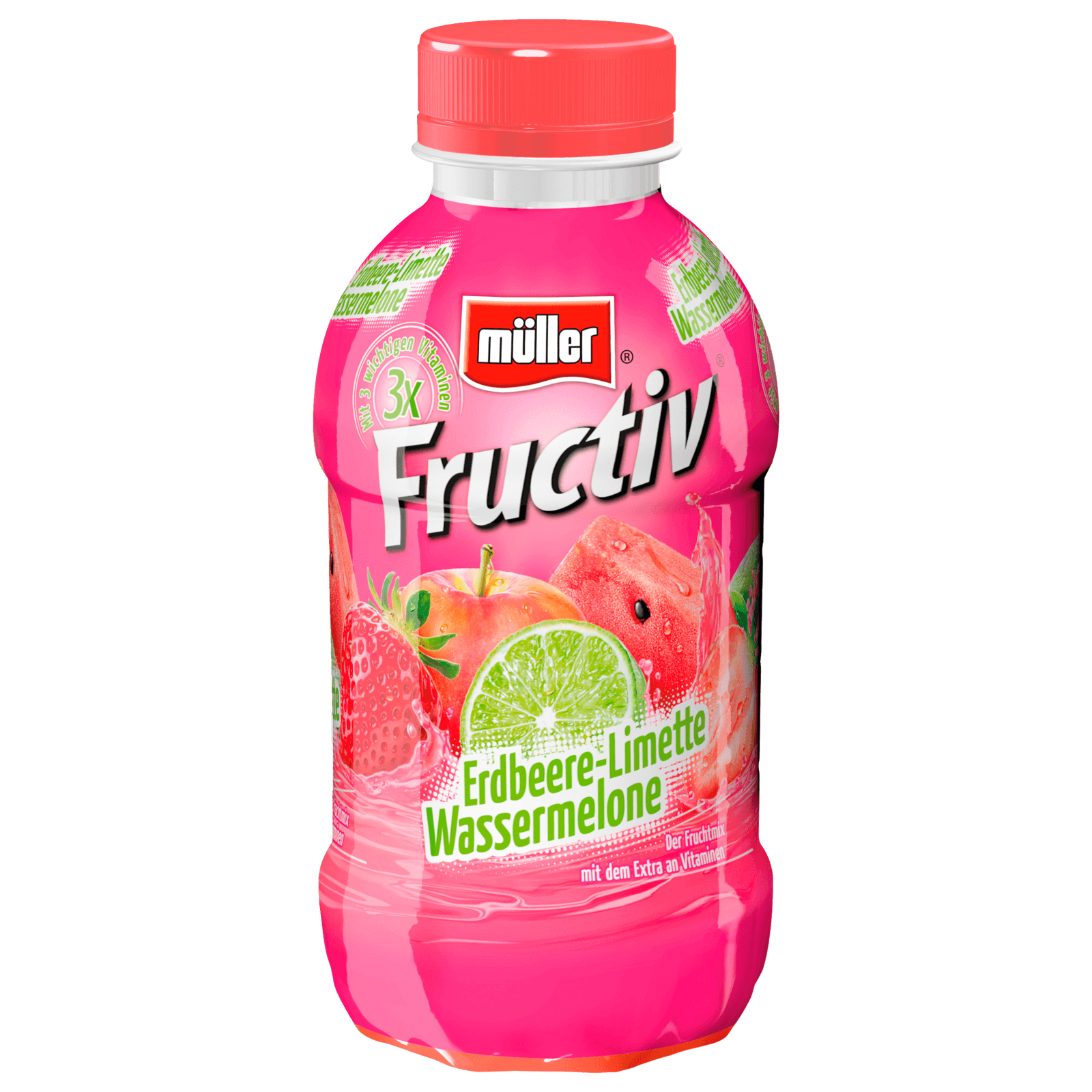 Müller Fructiv Erdbeere-Limette-Wassermelone 440ml  für 1.29 EUR