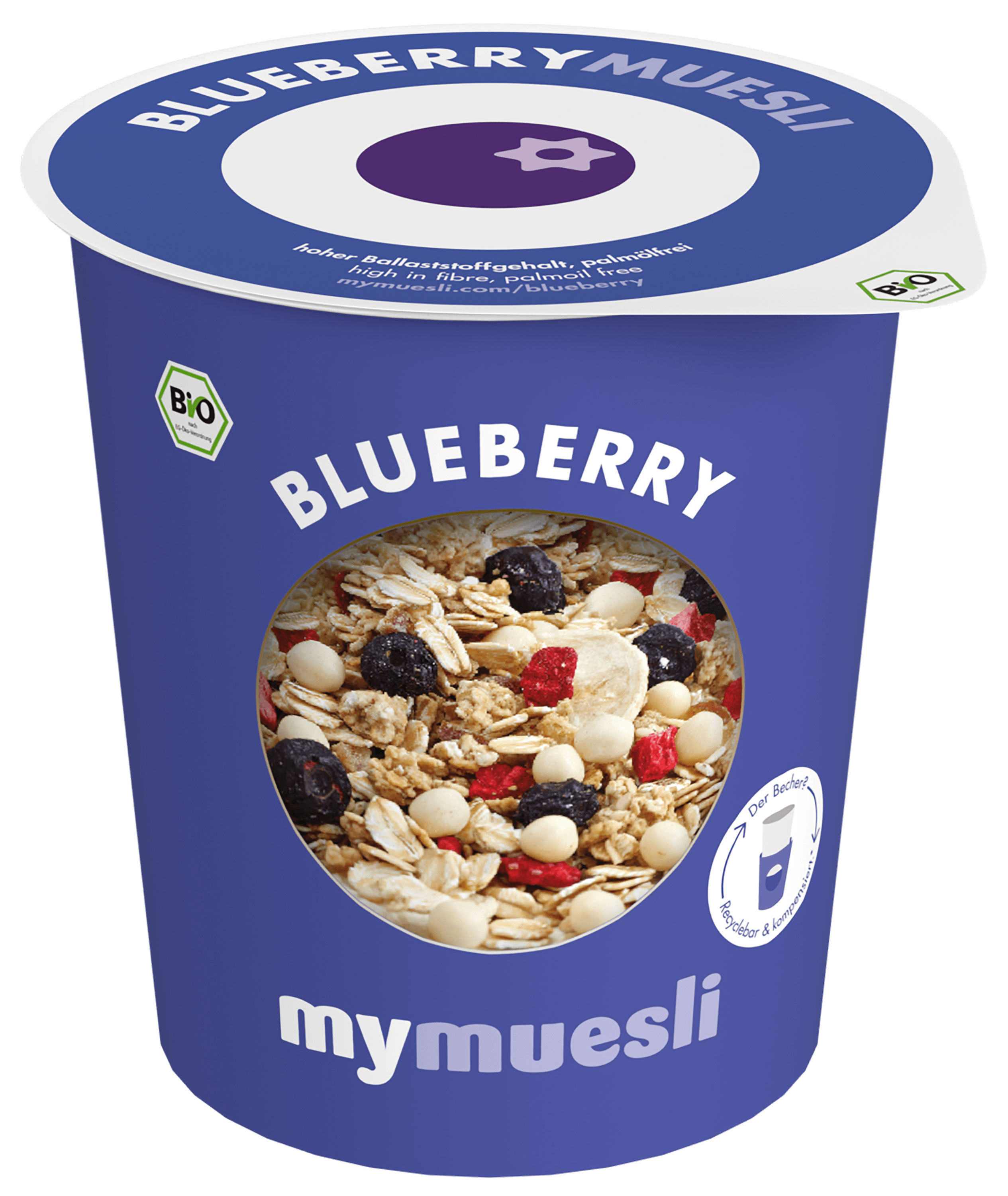 Mymuesli 2 Go Bio Blaubeer Müsli 85g bei REWE online bestellen!