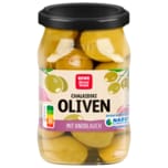 REWE Beste Wahl Antipasti Grüne Oliven gefüllt mit Knoblauch 280g