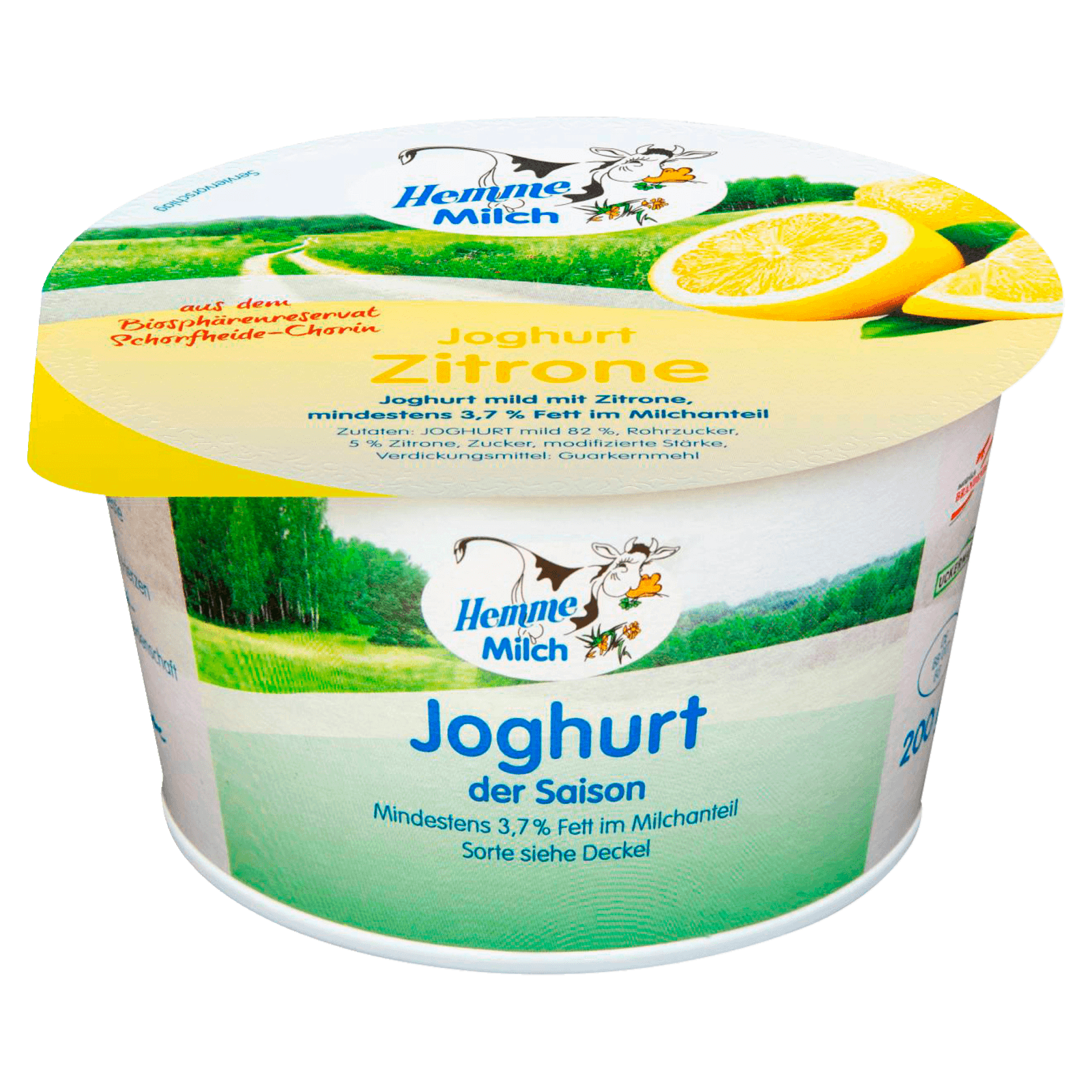 Hemme Milch Joghurt der Saison Zitrone 200g  für 0.79 EUR
