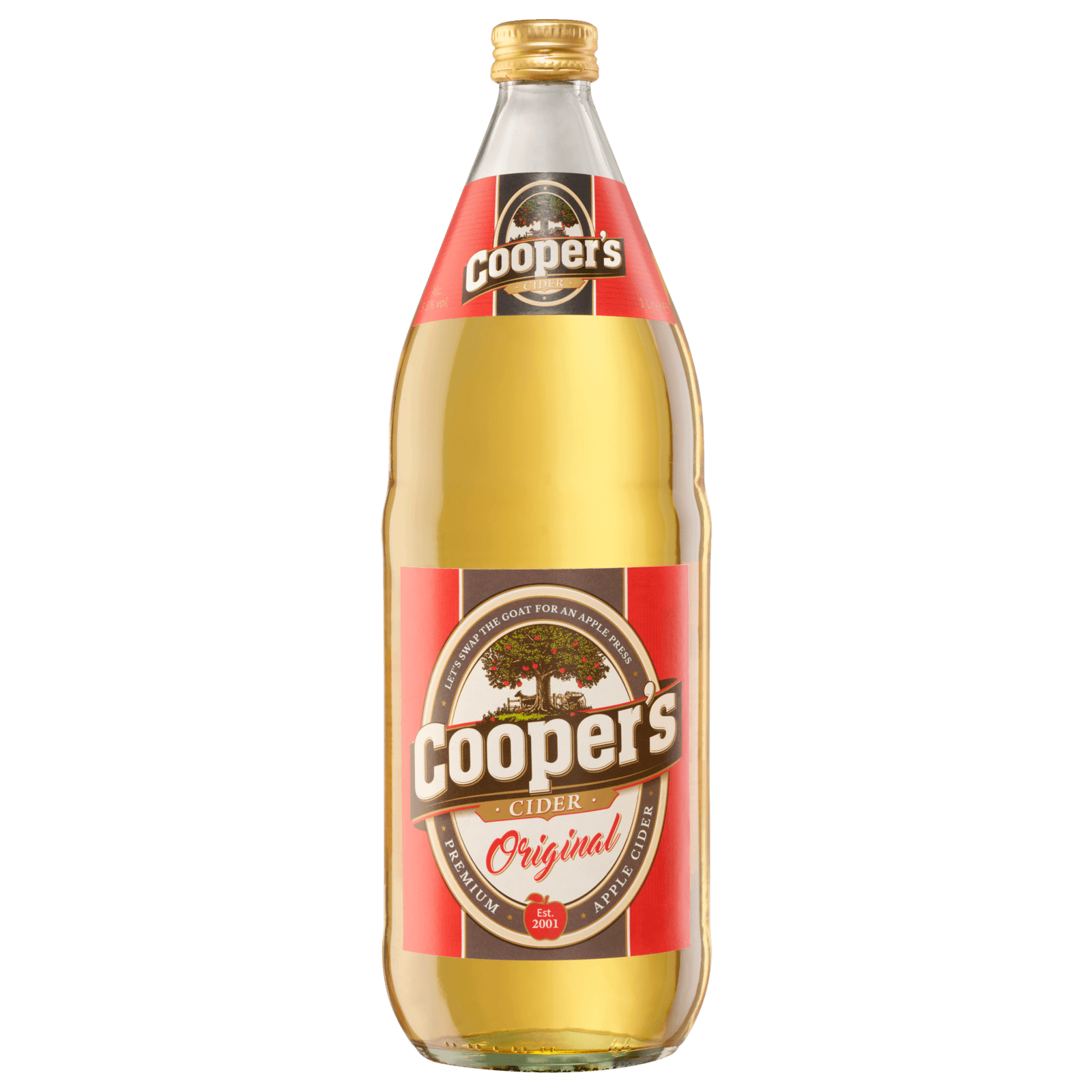 Strong Coopers Cider Apfelweinhaltiges Getränk mit Kohlensäure 1l  für 2.69 EUR