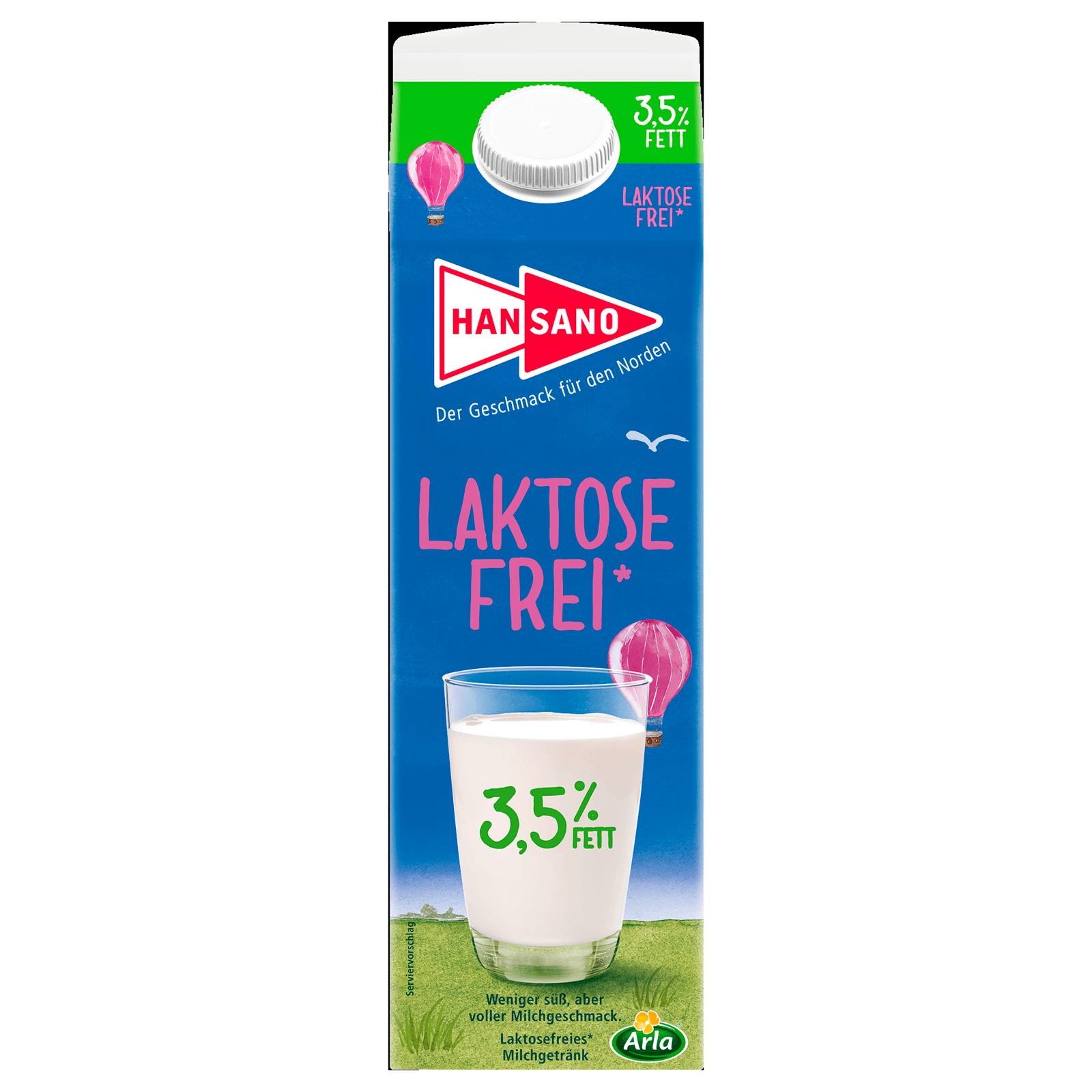 Hansano Frischmilch Laktosefrei 3,5% 1l bei REWE online bestellen!