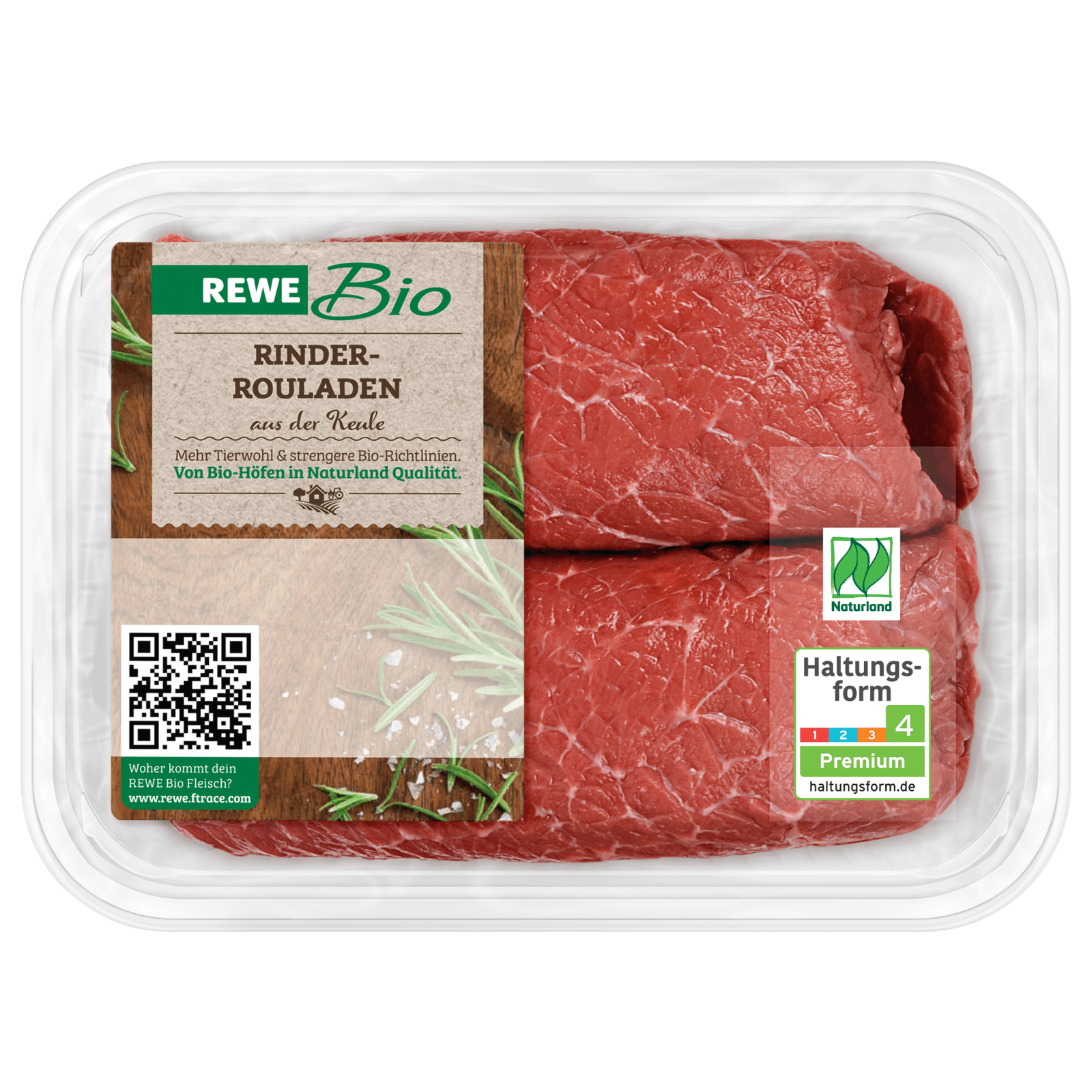 REWE Bio Rinderrouladen aus der Keule 300g  für 9.27 EUR