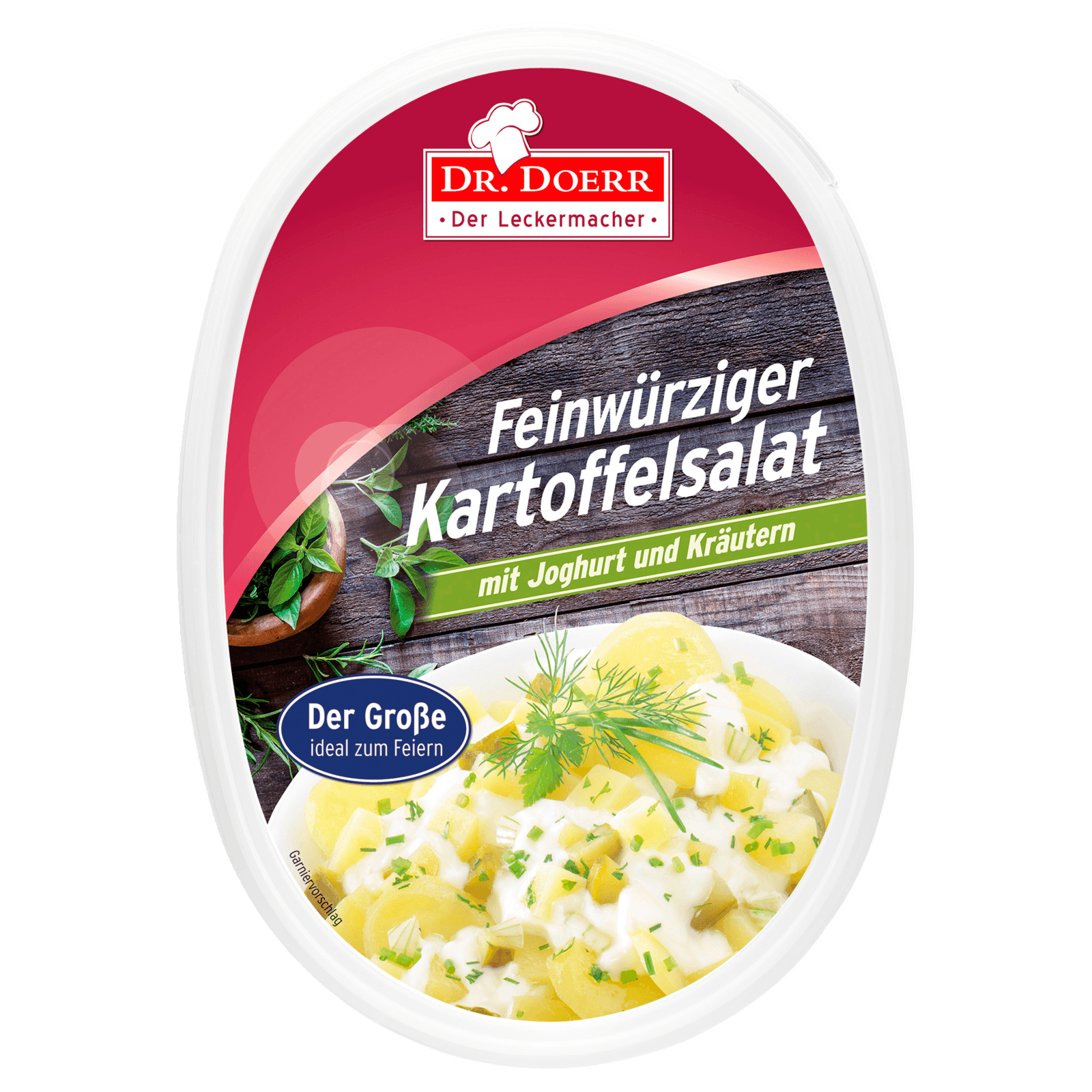 Dr. Doerr Feinwürziger Kartoffelsalat mit Joghurt und Kräutern 700g