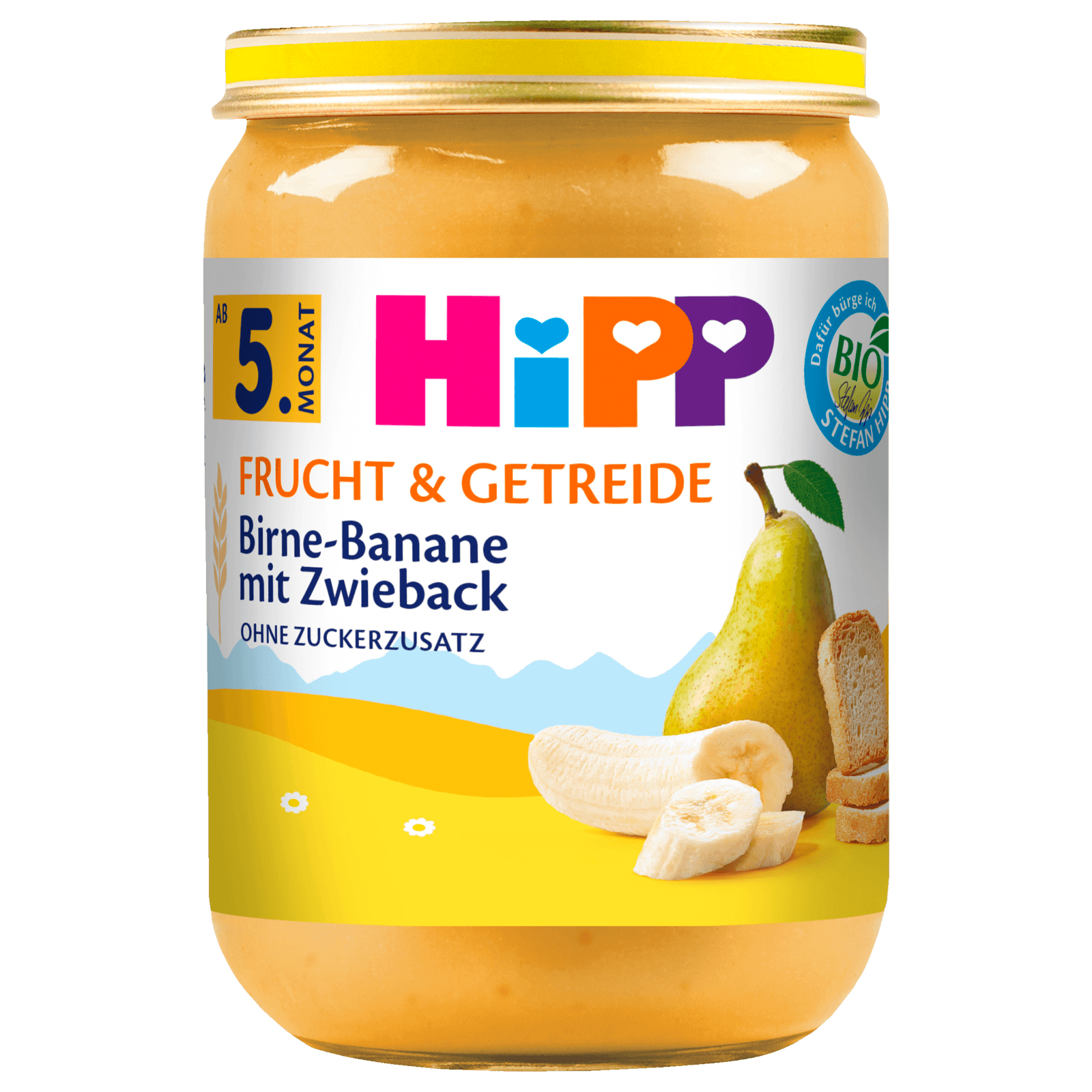 Hipp Frucht & Getreide Bio Birne-Banane mit Zwieback 190g