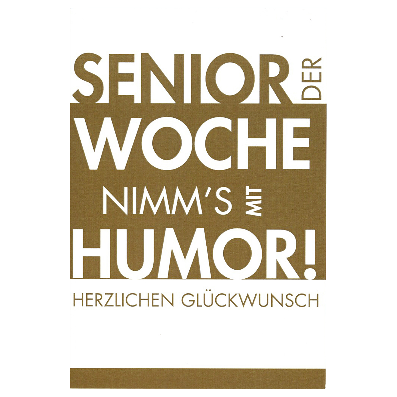 Vivess Glückwunschkarte Geburtstag Nimm's mit Humor  für 2.79 EUR