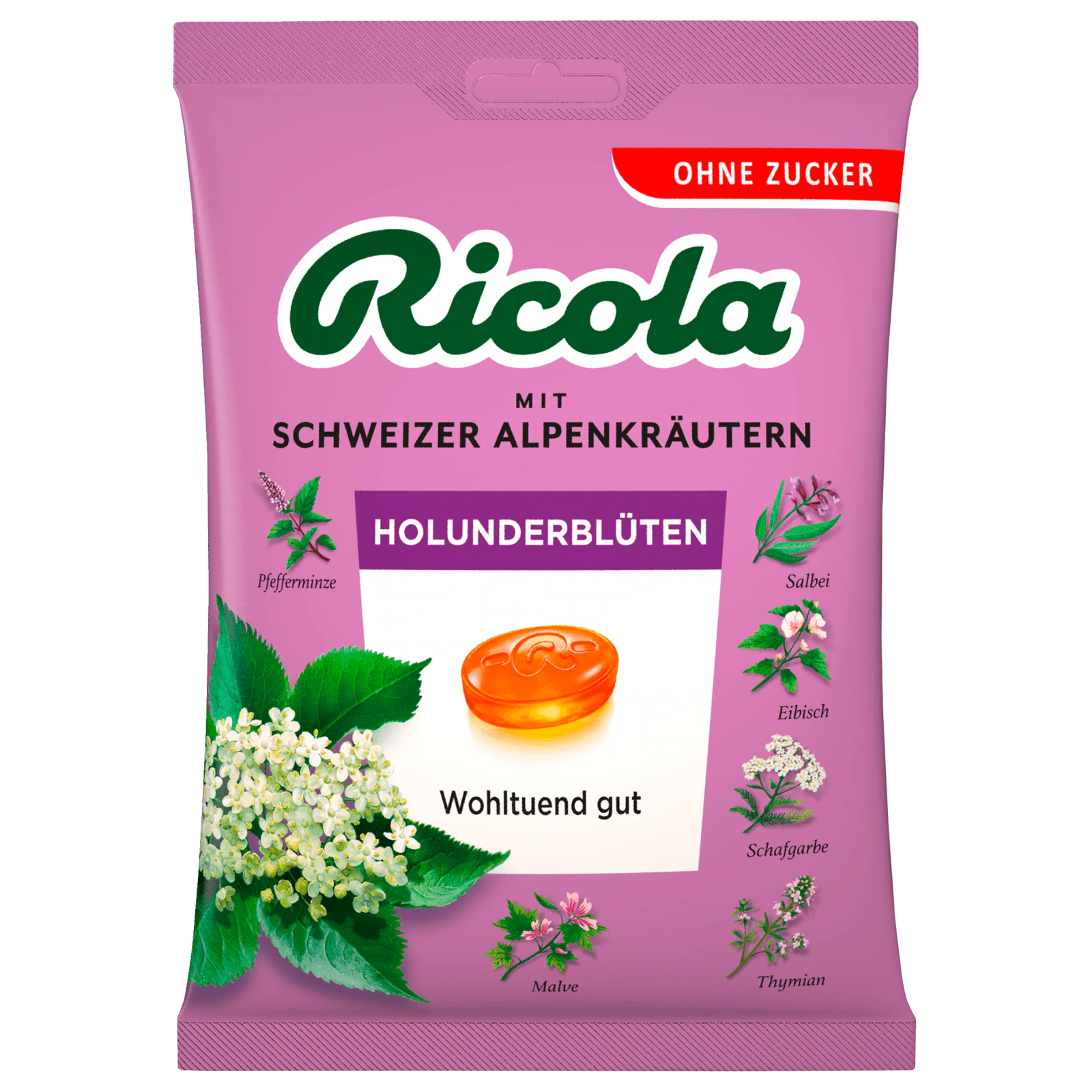 Ricola Holunderblüten zuckerfrei 75g bei REWE online bestellen!
