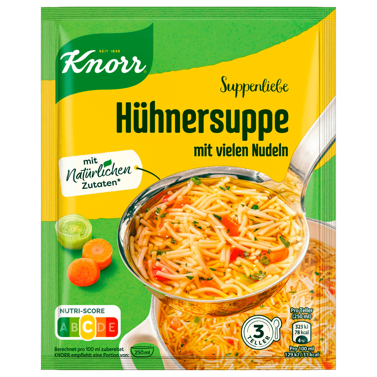 Knorr Suppenliebe Hühner Suppe 3 Teller