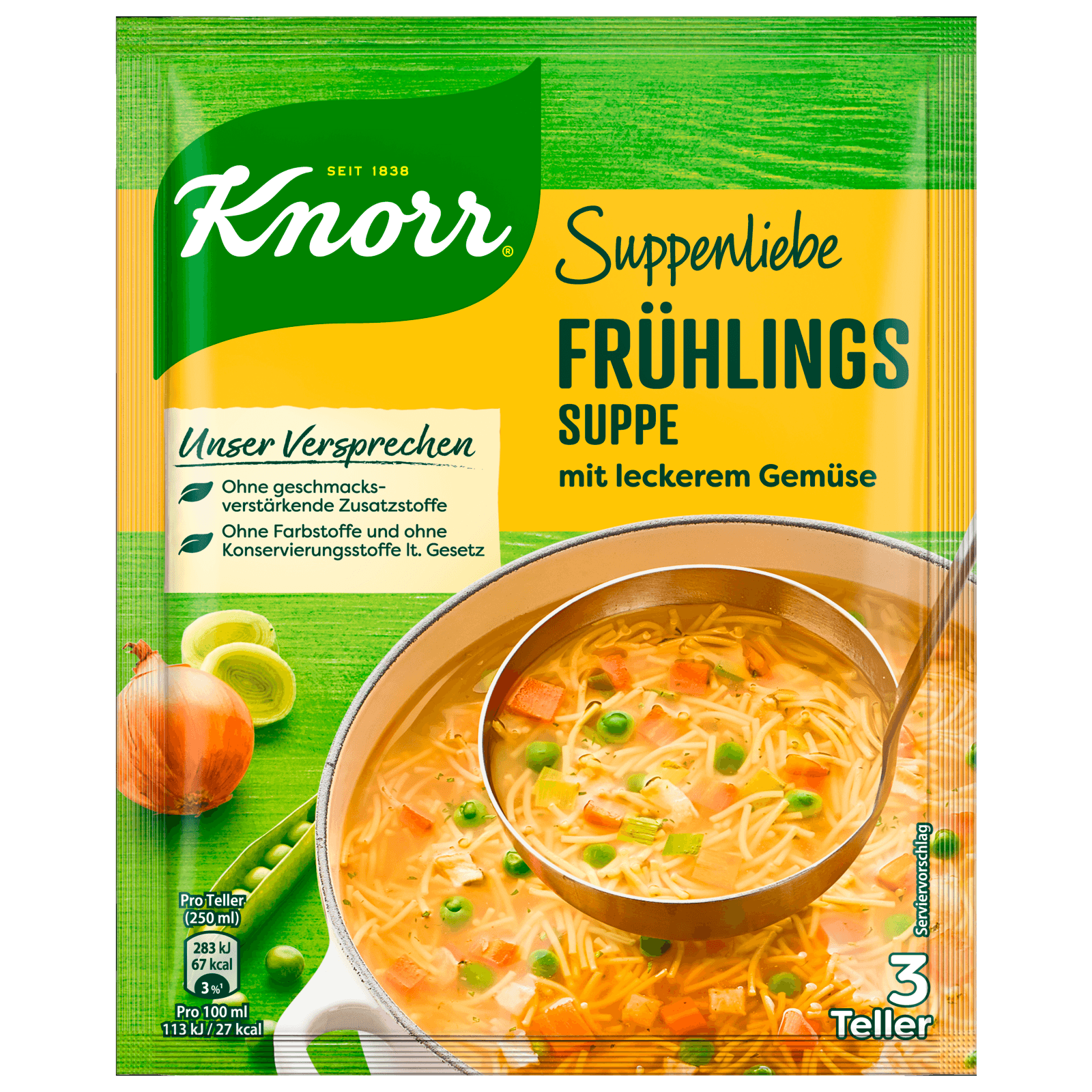 Knorr Suppenliebe Frühlings Suppe 3 Teller bei REWE online bestellen!