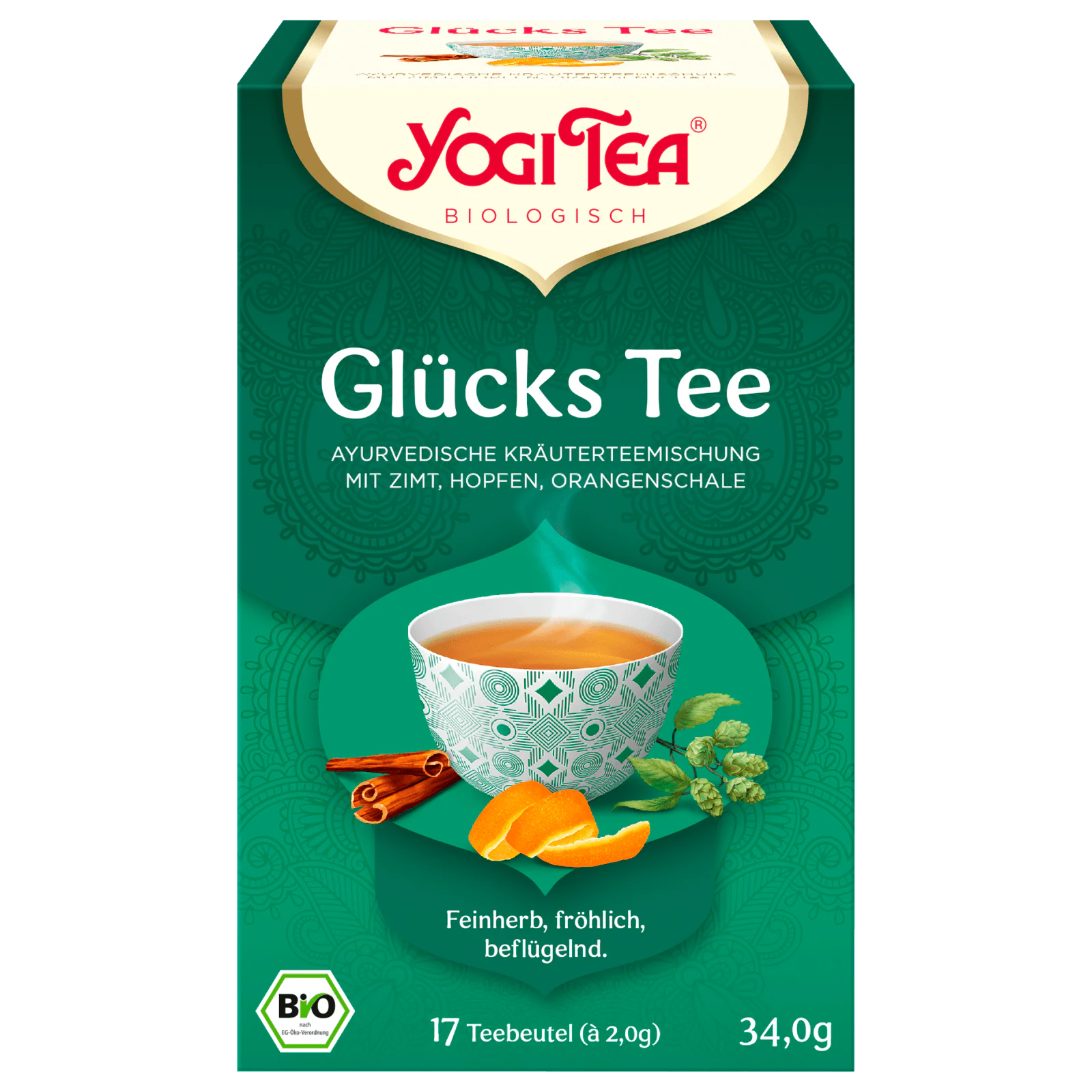 Yogi Tea Bio Glücks Tee 34g 17 Beutel