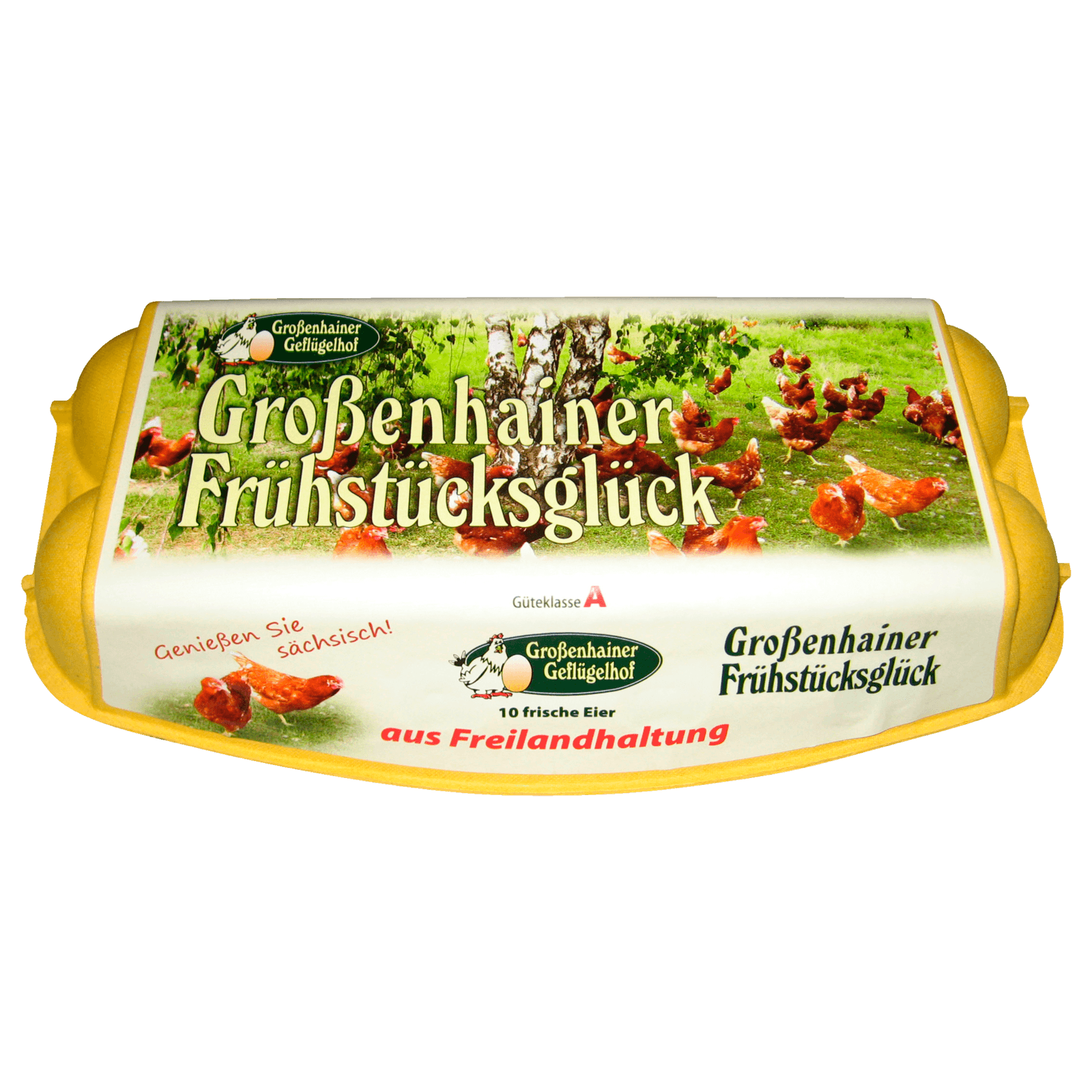 Großenhainer Frühstücksglück Eier Freilandhaltung 10 Stück  für 3.69 EUR