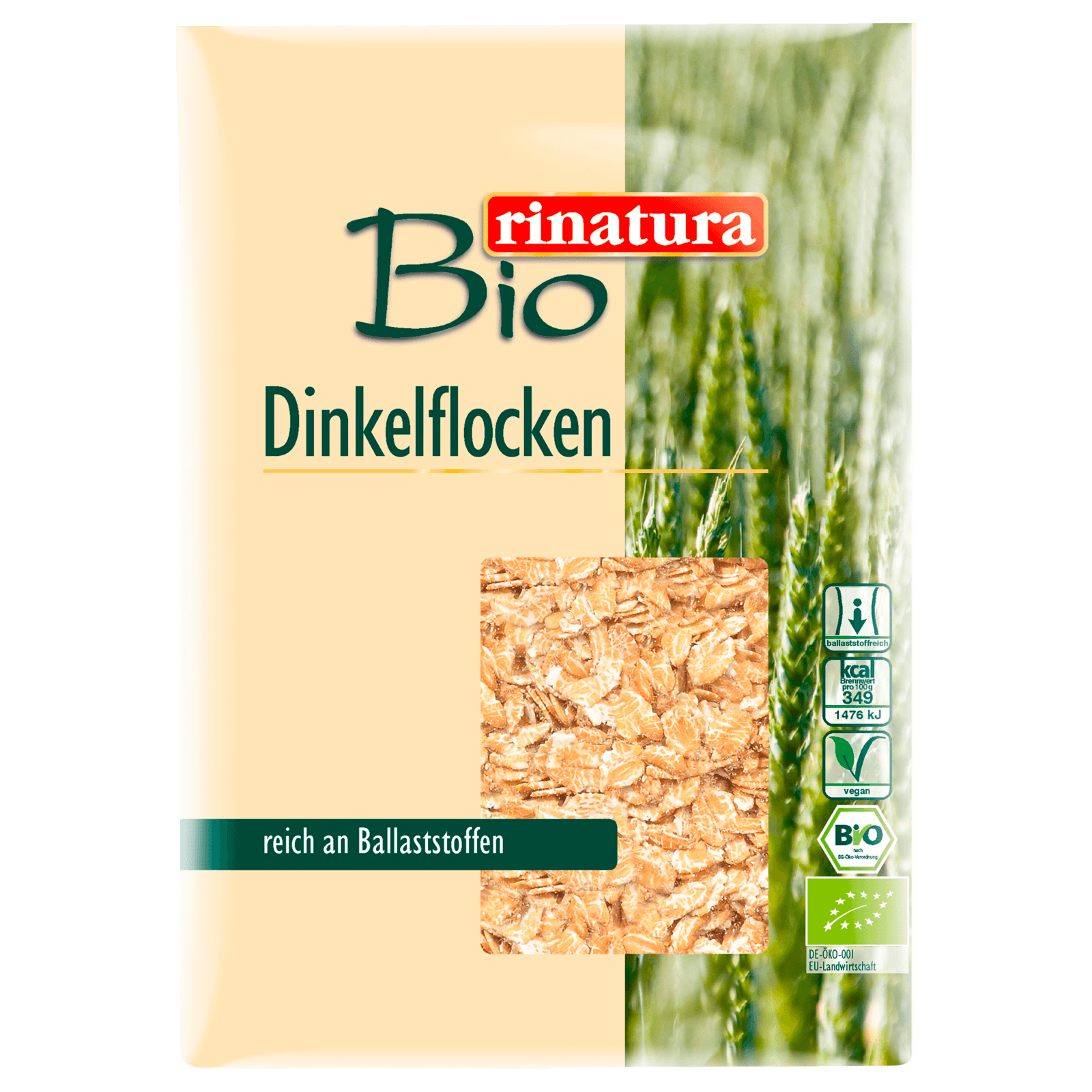 Rinatura Bio Vollkorn-Dinkelflocken 500g  für 3.29 EUR