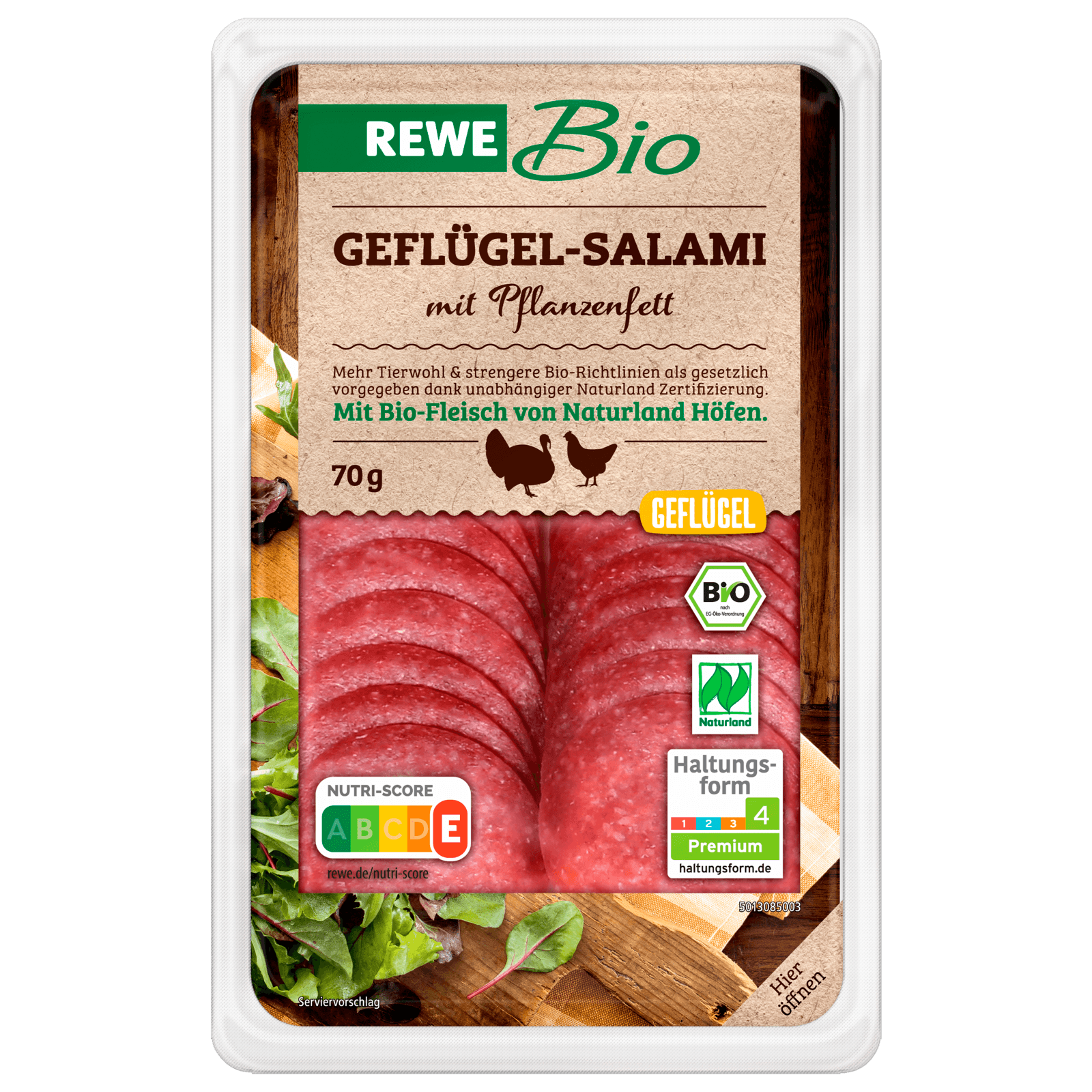 Rewe Bio Geflugelsalami Mit Palmfett 70g Bei Rewe Online Bestellen