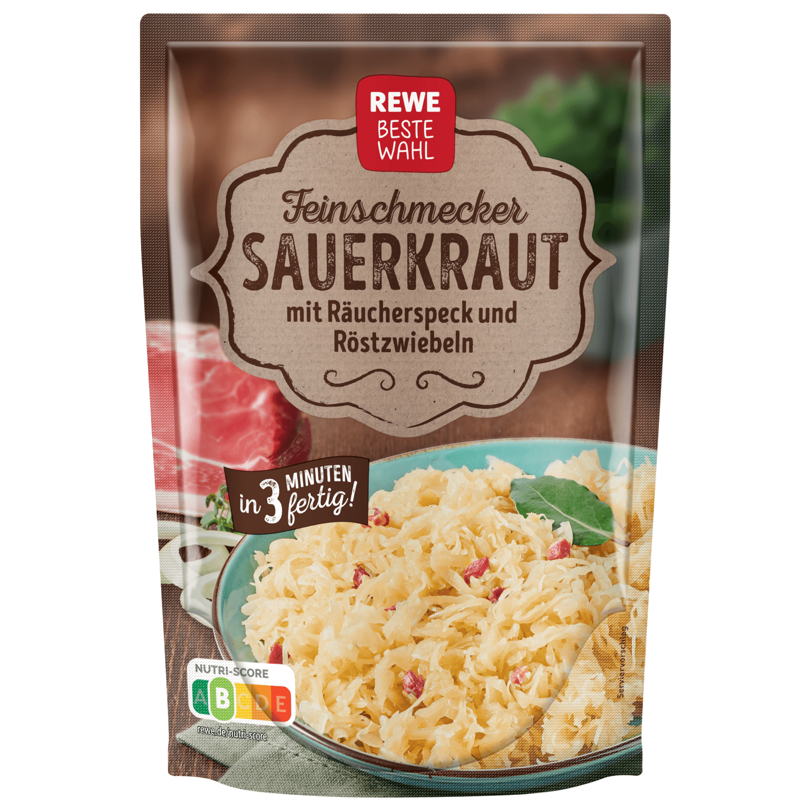 REWE Beste Wahl Feinschmecker-Sauerkraut 400g  für 1.39 EUR