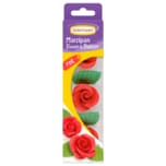 Günthart Back & Decor Marzipan-Rosen rot mit Blättern 33g