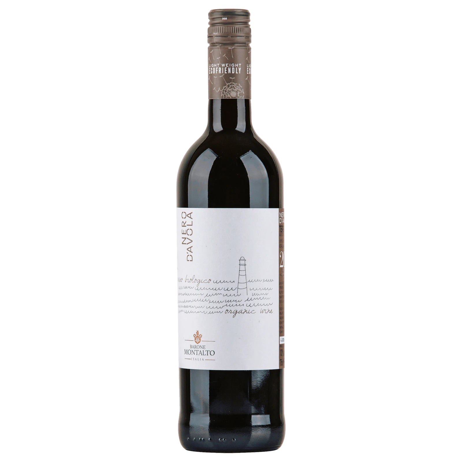 Montalto Nero D'Avola Sicilia Organic Rotwein Bio trocken 0,75l  für 6.49 EUR