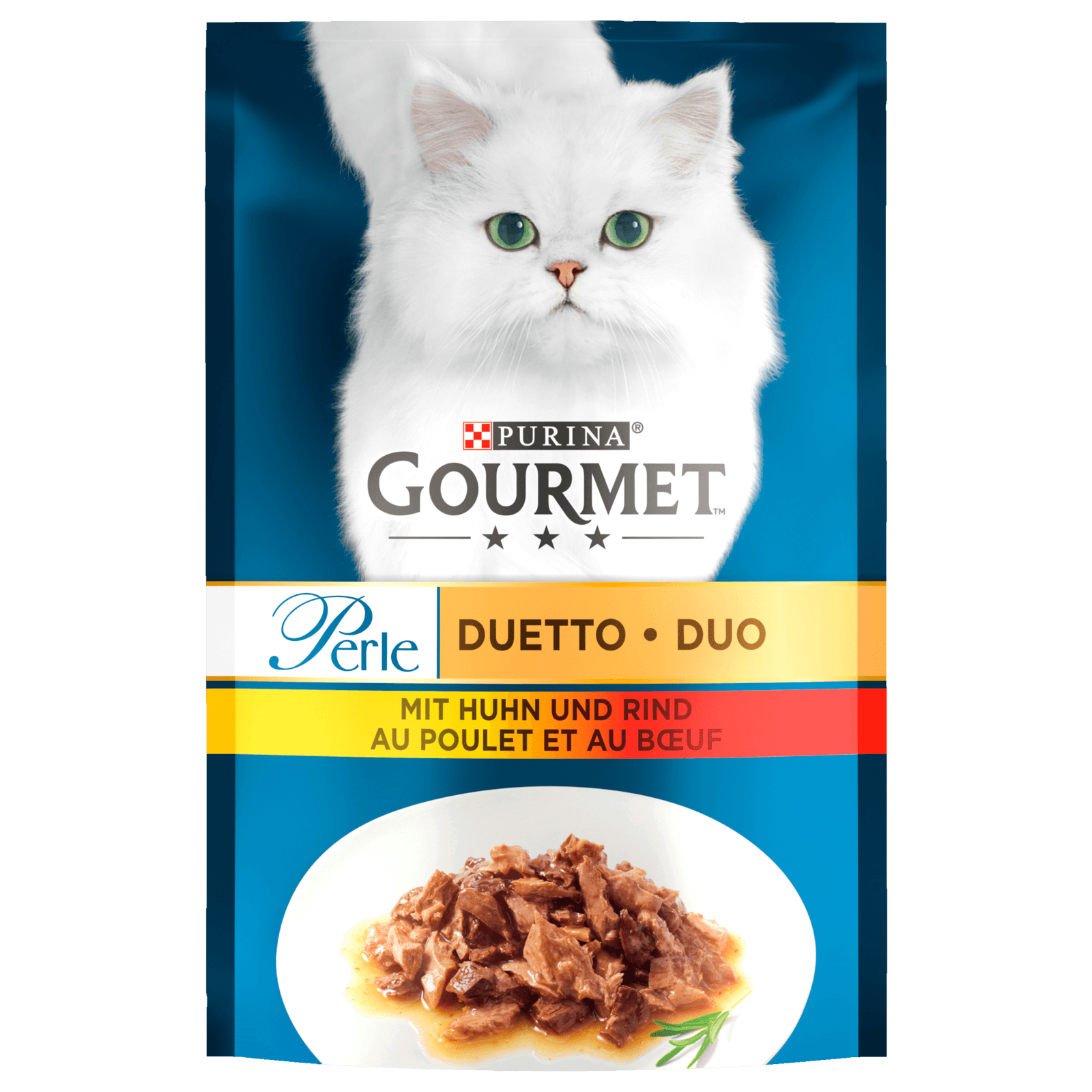 Gourmet Perle Duetto di Carne mit Huhn & Rind 85g  für 0.69 EUR