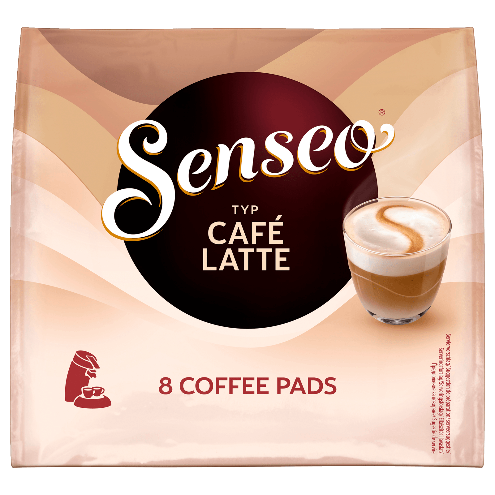 Senseo Kaffeepads Café Latte 92g, Pads 8 bei REWE online bestellen