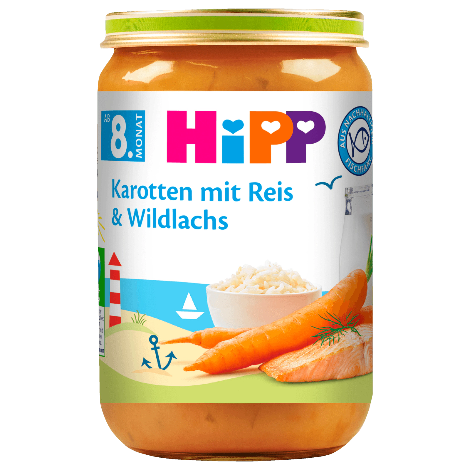 Hipp Bio Karotten mit Reis & Wildlachs 220g