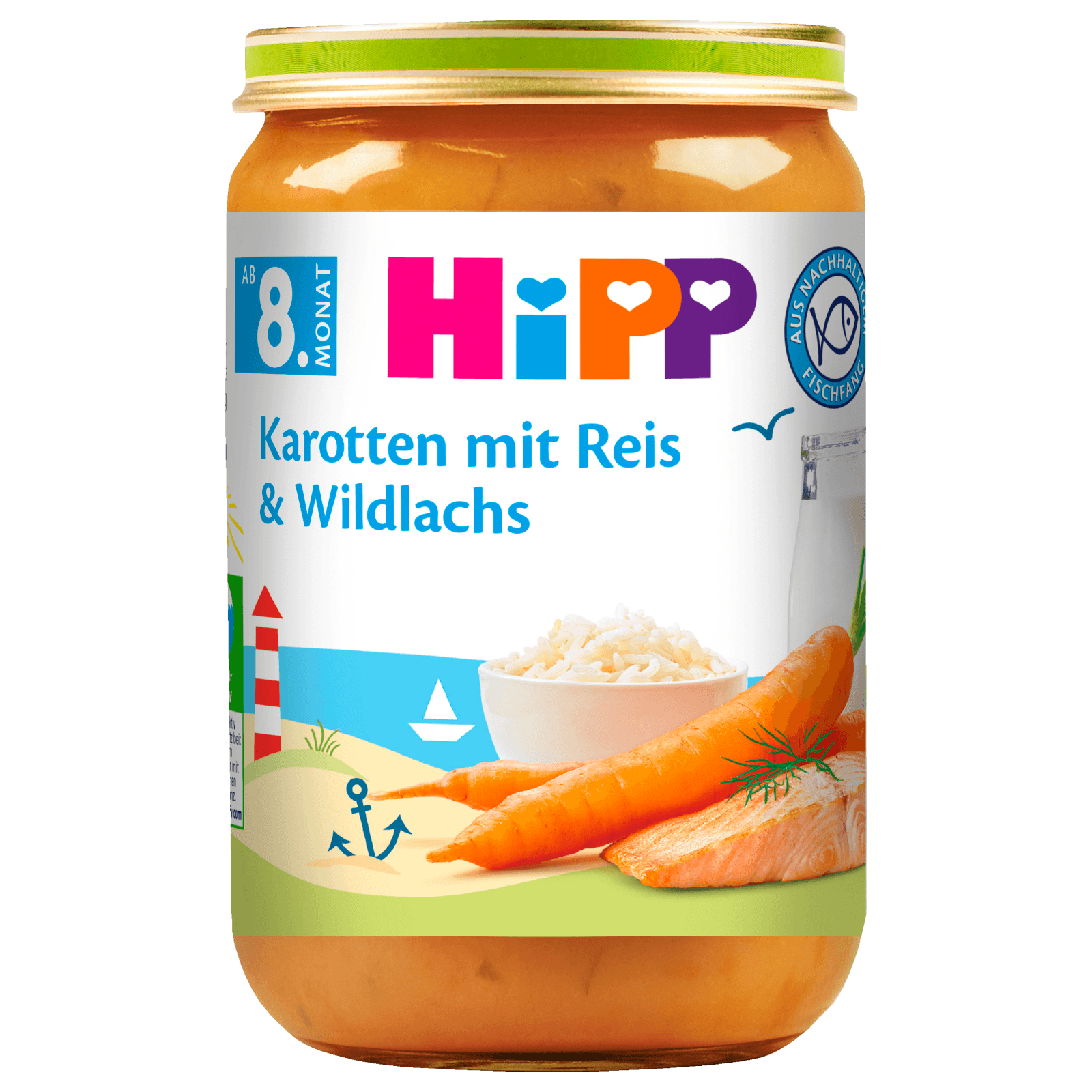 Hipp Bio Karotten mit Reis & Wildlachs 220g