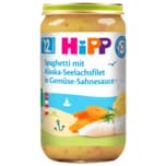 Hipp Bio Spaghetti mit Alaska-Seelachsfilet in Gemüse-Sahnesauce 250g