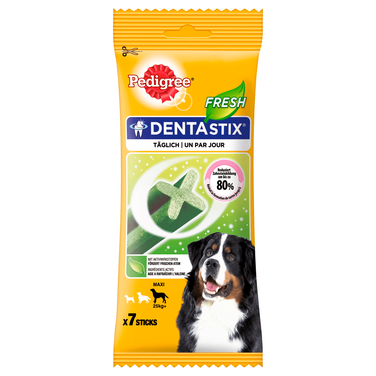 Pedigree Zahnpflege Hundesnack Dentastix Fresh für große Hunde 7 Stück