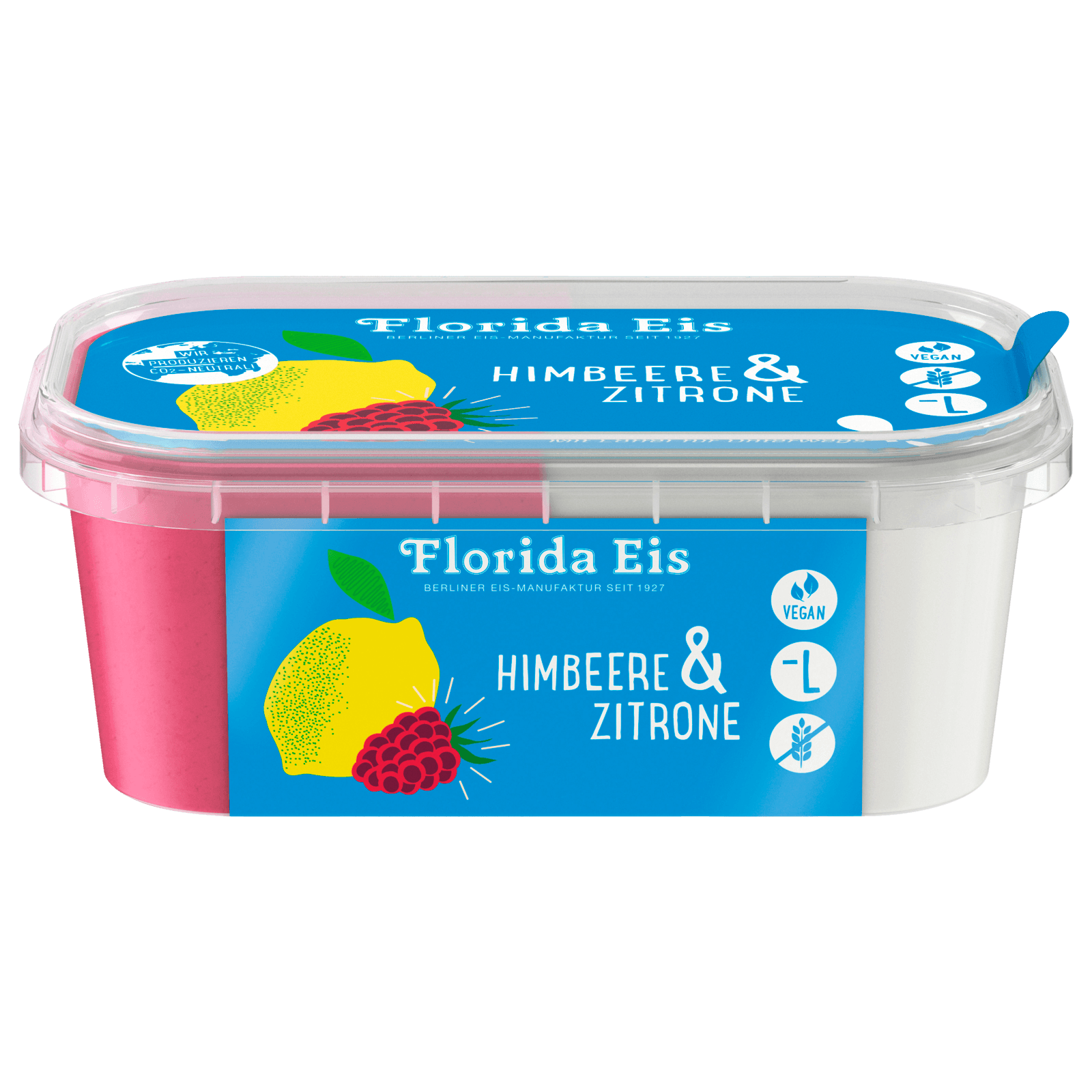 Florida Eis Himbeere & Zitrone laktosefrei glutenfrei vegan 150ml  für 2.29 EUR