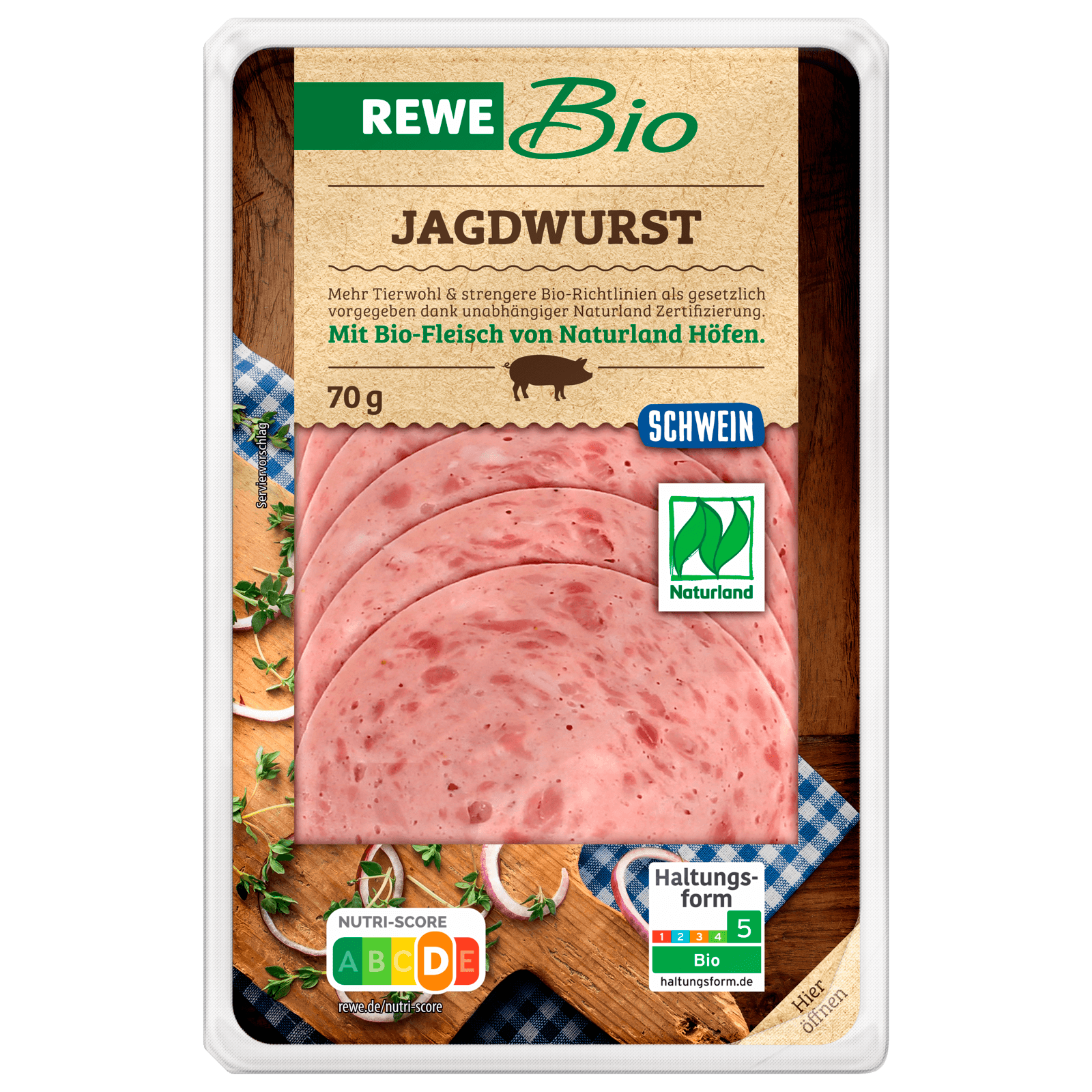 REWE Bio Jagdwurst 70g