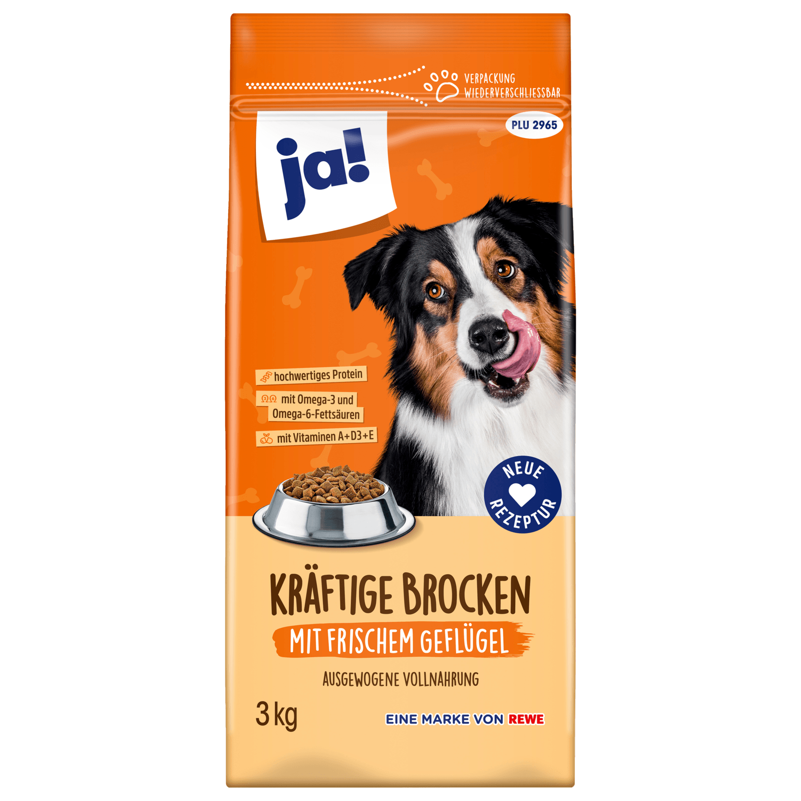 ja! Hundefutter Trockenfutter Vollnahrung mit Geflügel 3kg bei REWE ... - 22489683 Digital Image