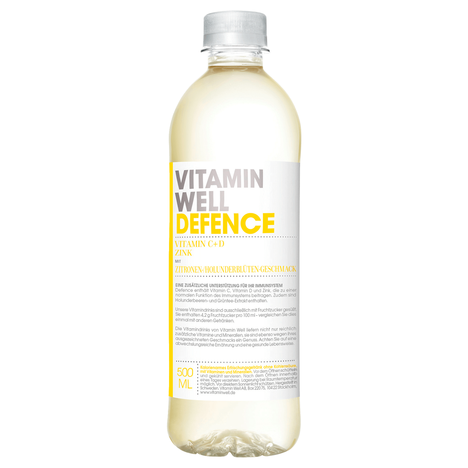 Vitamin Well Defence Zitrone & Holunderblüte 0,5l  für 1.99 EUR