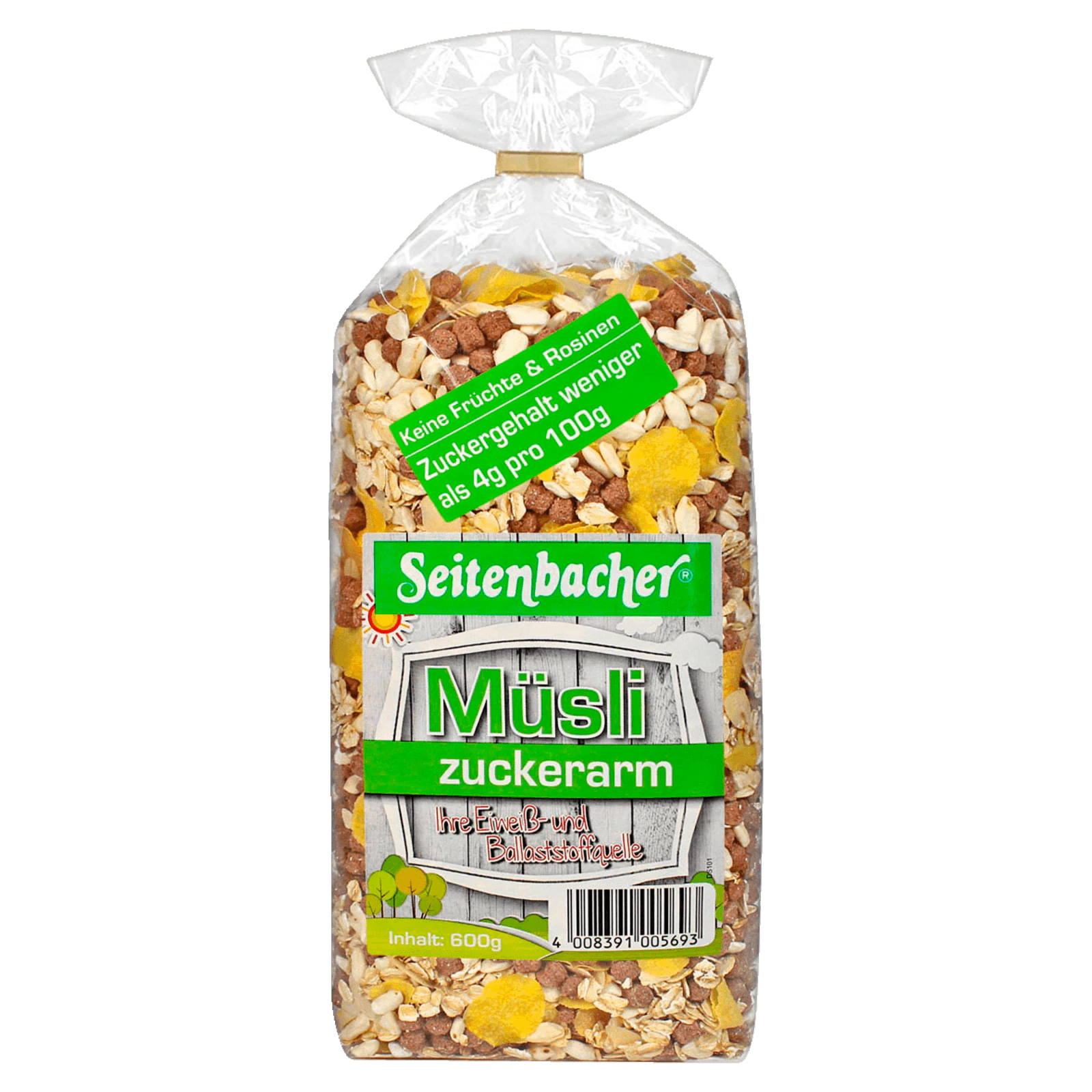 Seitenbacher Müsli zuckerarm 600g