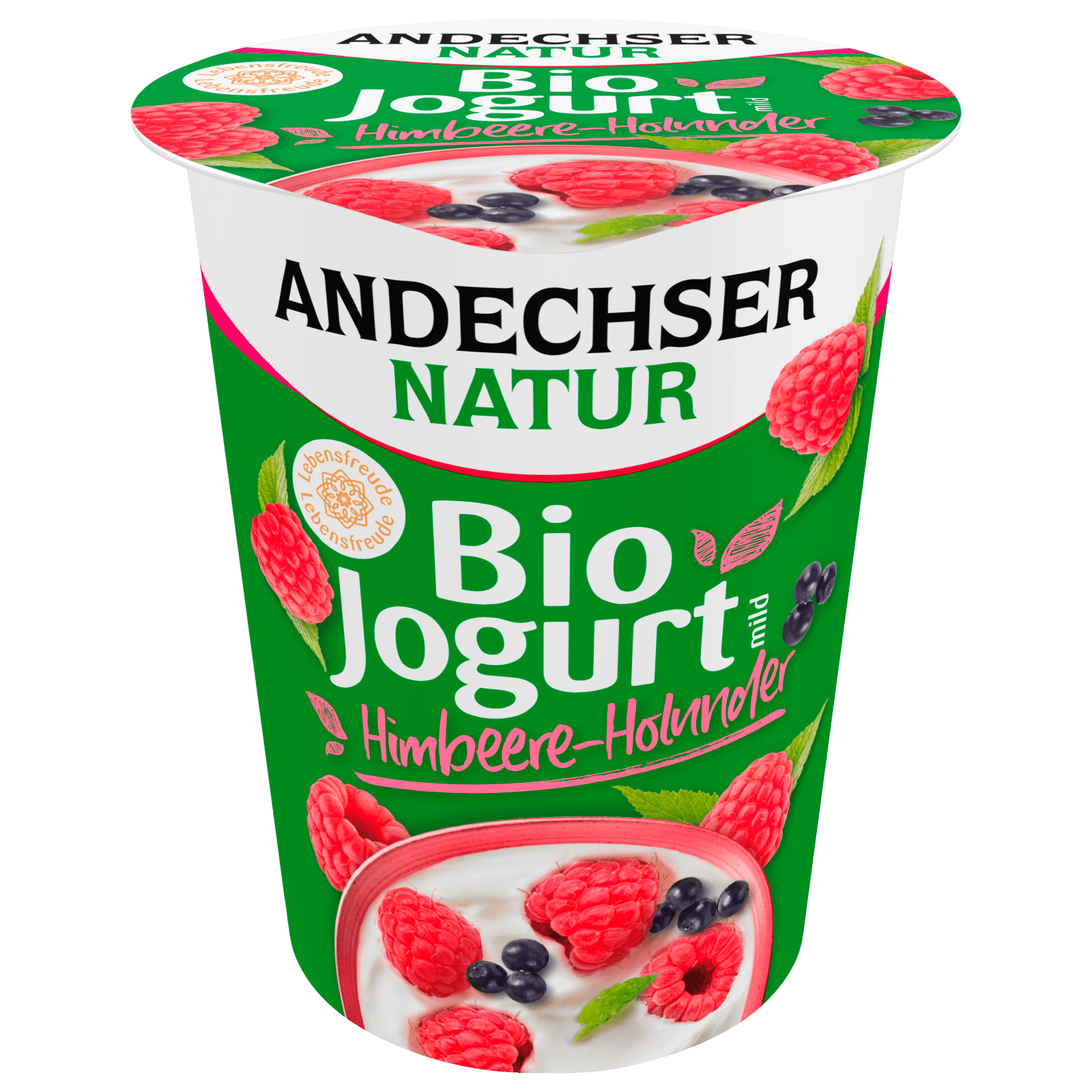 Andechser Natur Bio-Jogurt mild Himbeer-Holunder 400g