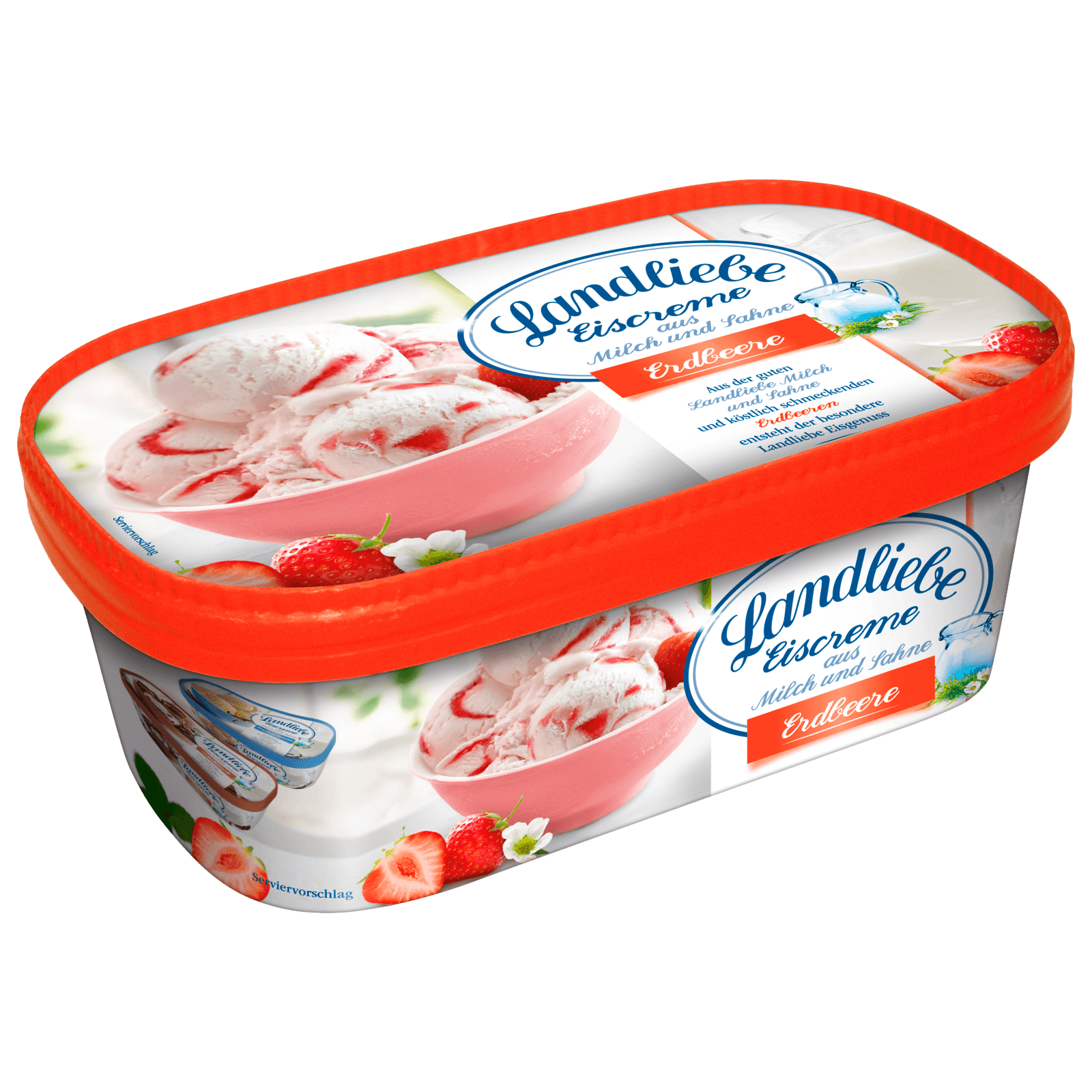 Landliebe Eiscreme Erdbeere 750ml bei REWE online bestellen!