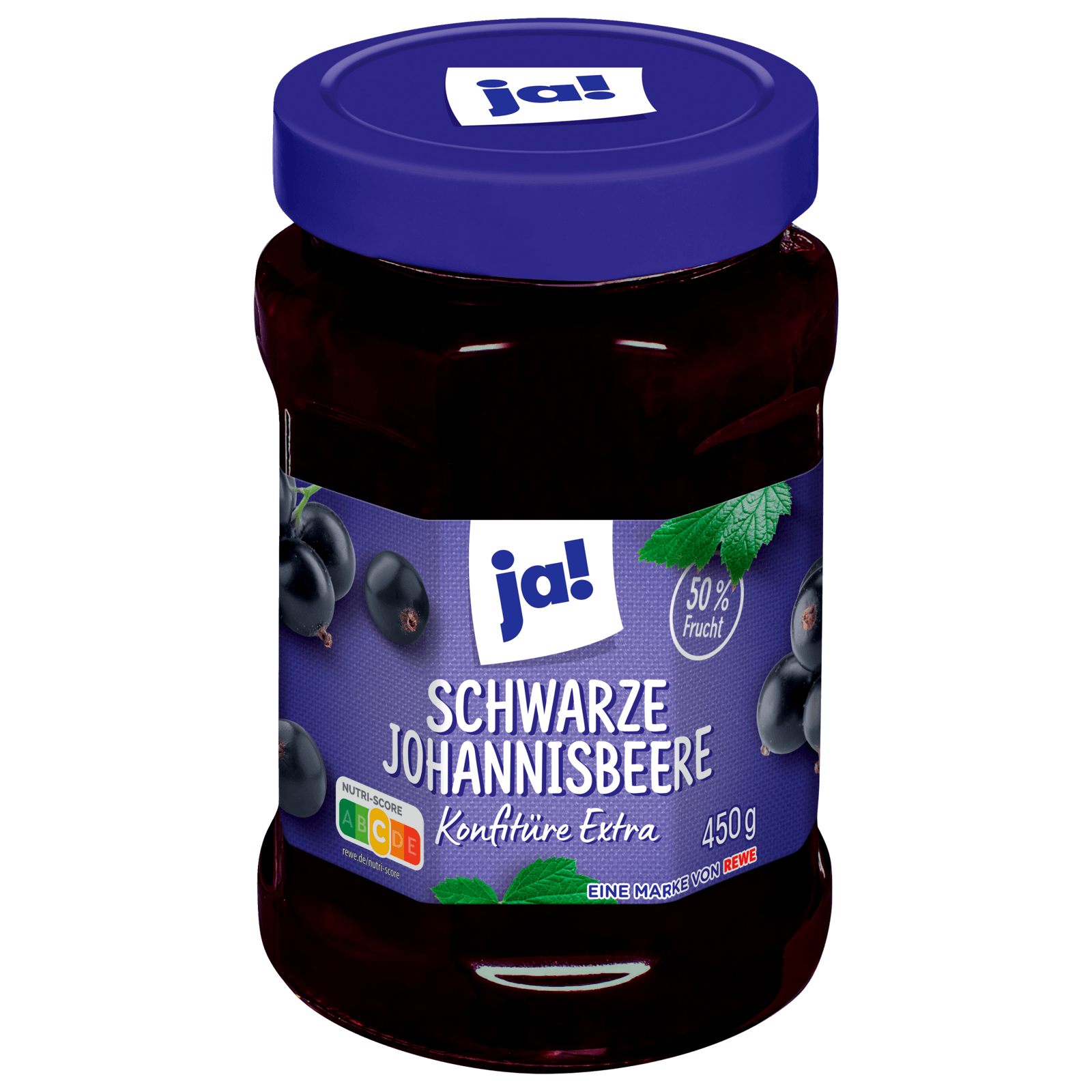 ja! Schwarze-Johannisbeer-Konfitüre extra 450g bei REWE online bestellen!