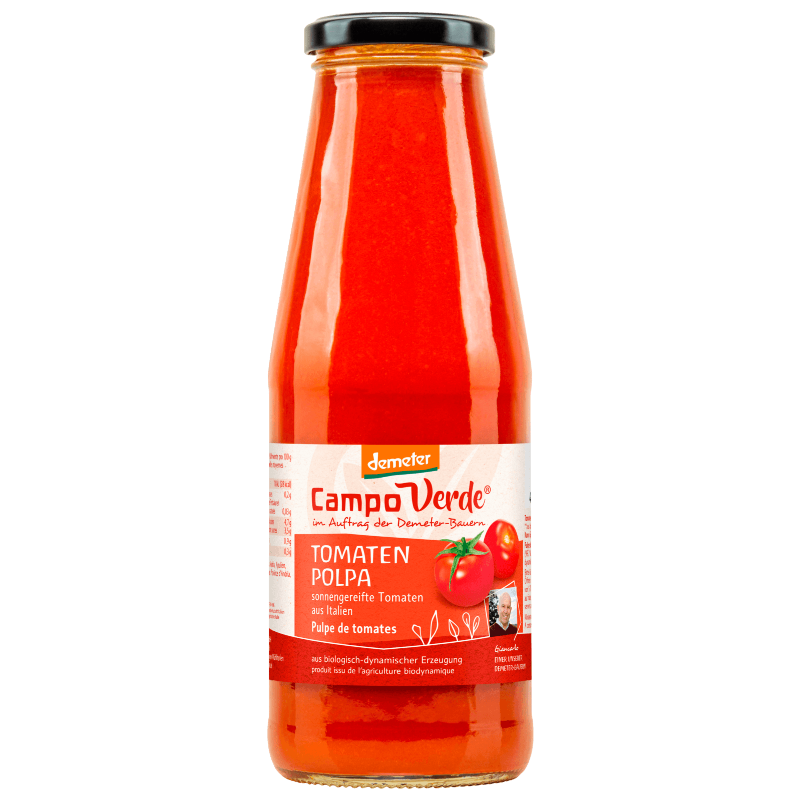 Campo Verde Bio Demeter Tomaten Polpa 680g