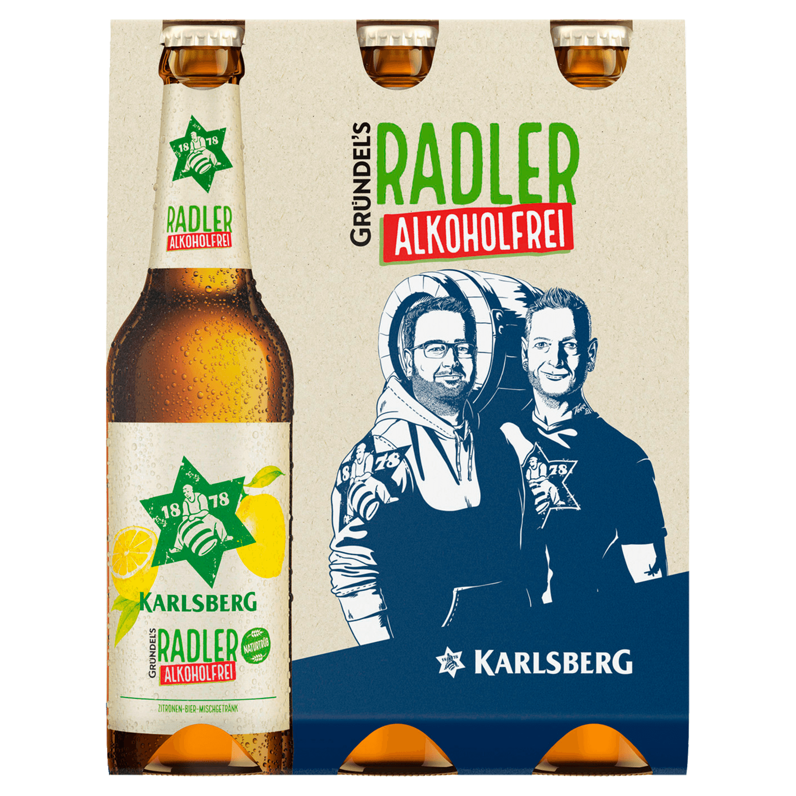 Karlsberg Radler alkoholfrei 6x0,33l  für 5.29 EUR