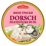 Dovgan Dorsch Filetstücke in Öl 160 g