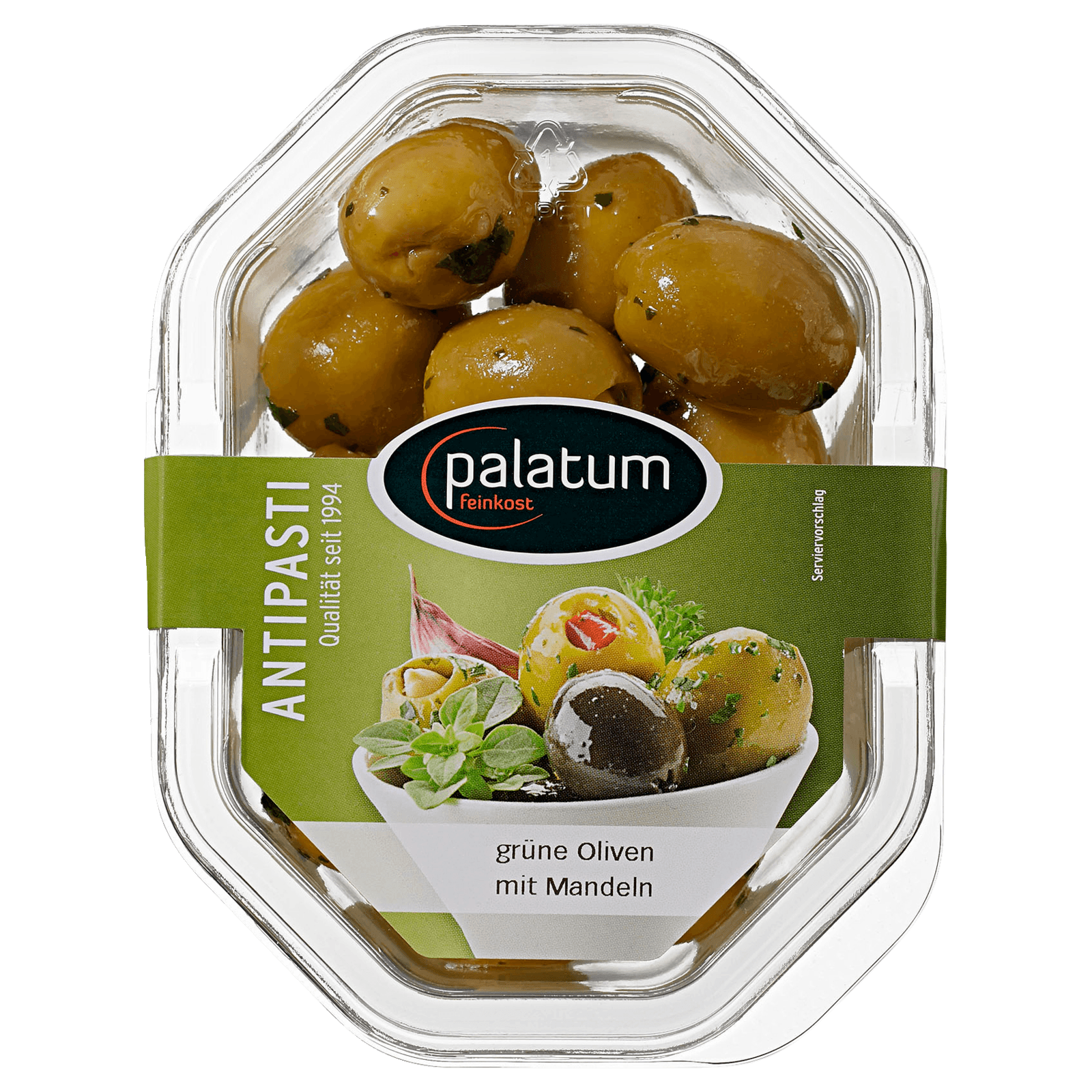 Palatum grüne Oliven mit Mandeln 160g  für 3.19 EUR