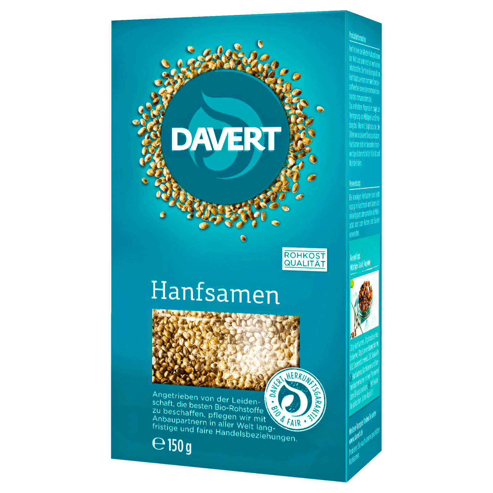 Davert Bio Hanfsamen 150g  für 3.49 EUR