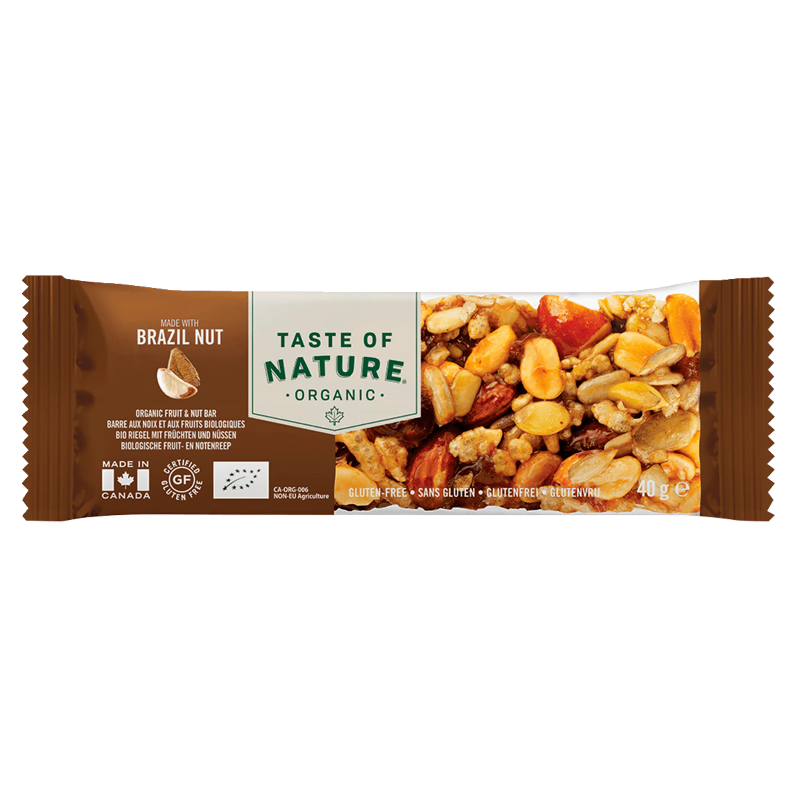 Taste of Nature Bio Brazil Nut Riegel 40g