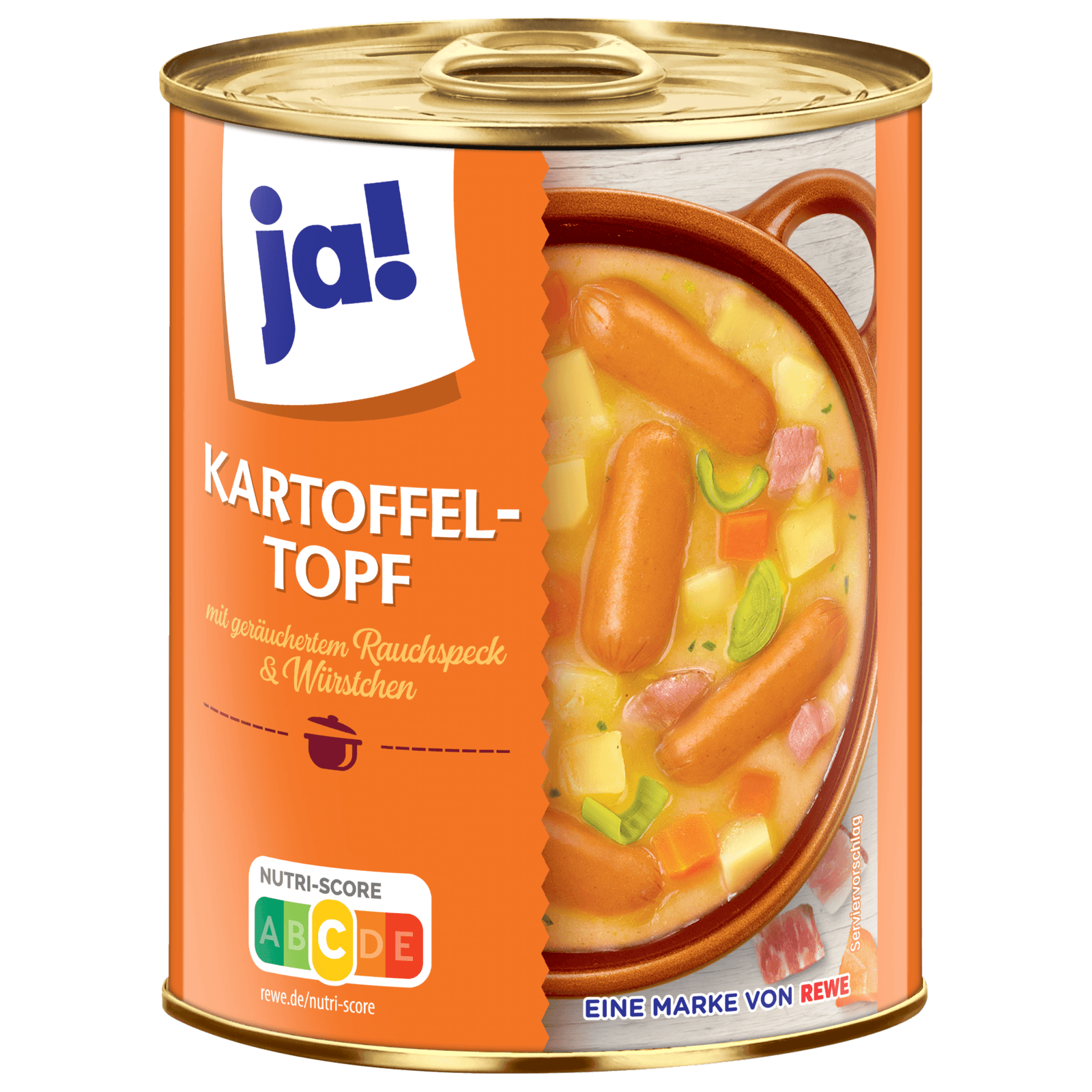 ja! Kartoffeltopf mit Würstchen 800g bei REWE online bestellen!