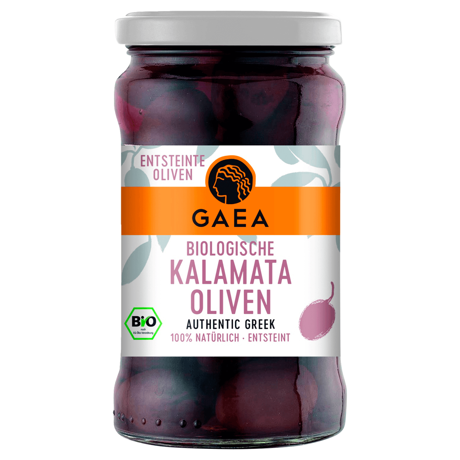Gaea Bio Biologische entsteinte Kalamata Oliven 290g