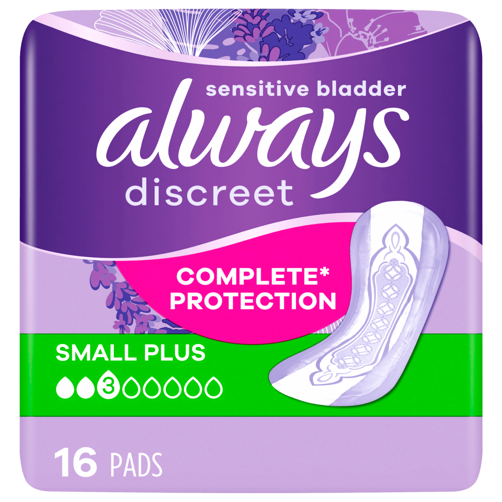 Always Discreet Einlagen bei Blasenschwäche Small Plus 16 Stück