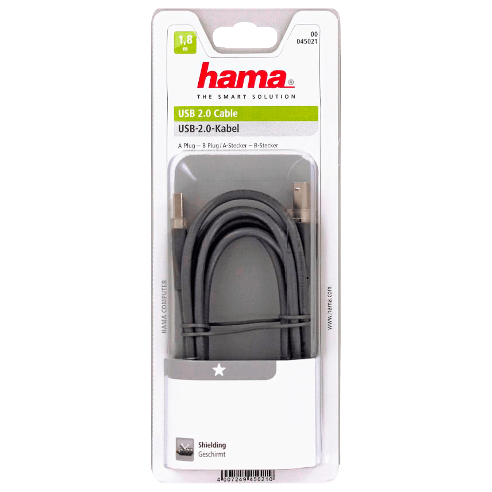 Hama USB-2.0-Kabel 1,80m grau bei REWE online bestellen!