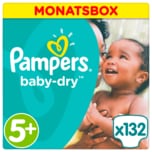 Pampers Baby Dry Gr. 5+ Junior Plus 13-27kg Monatsbox 132 Stück