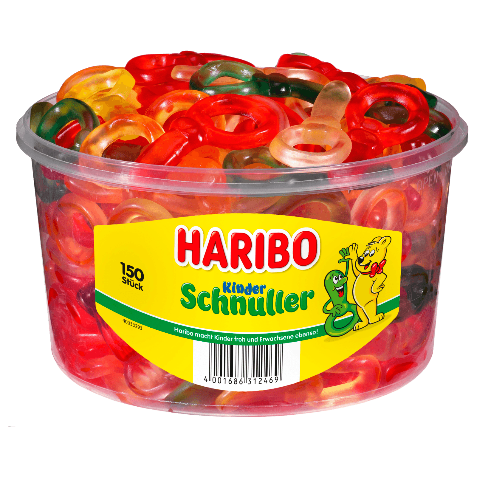 Haribo Fruchtgummi Kinderschnuller 150 Stück